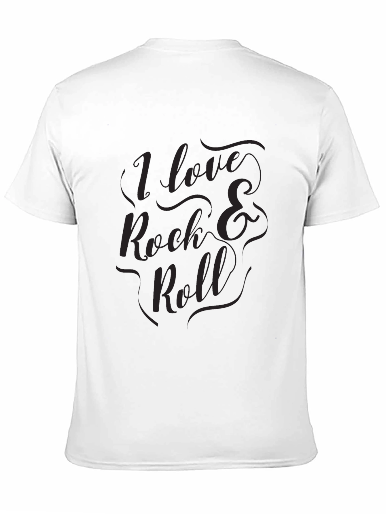I Love Rock & Roll Graphic Black T-Shirt