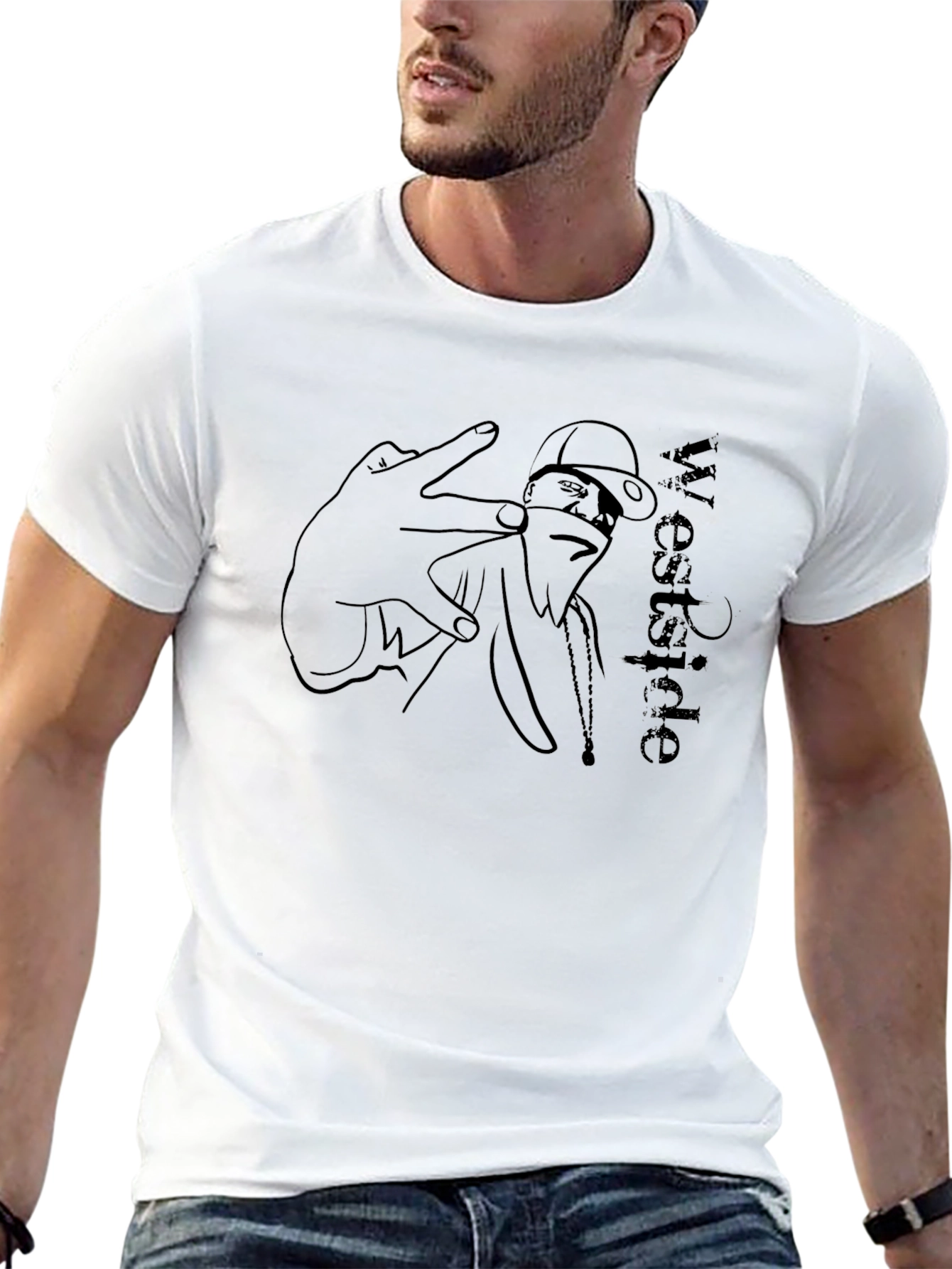 Westside Graphic Tee - Mens Black T-Shirt