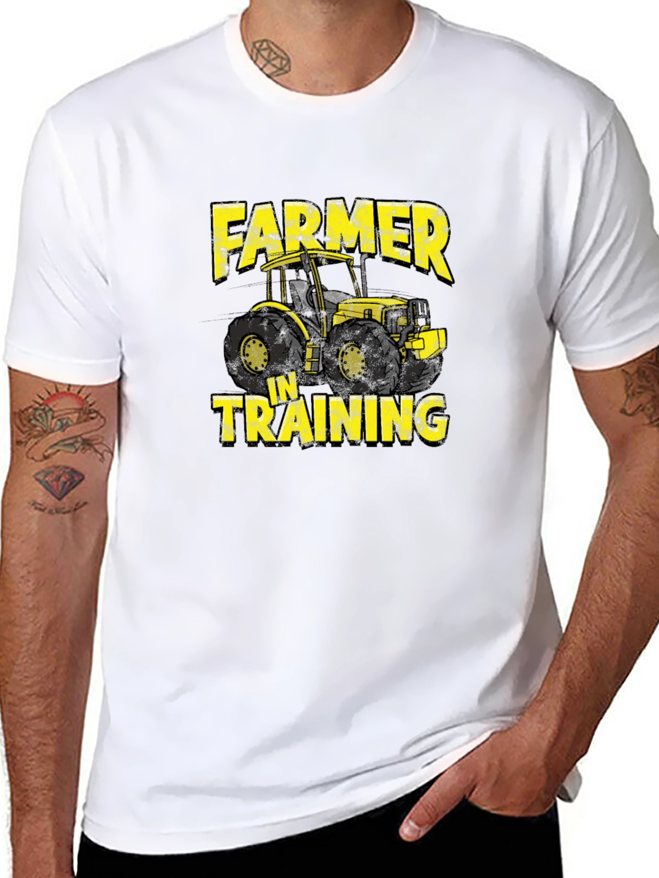Farmer In Training Black T-Shirt