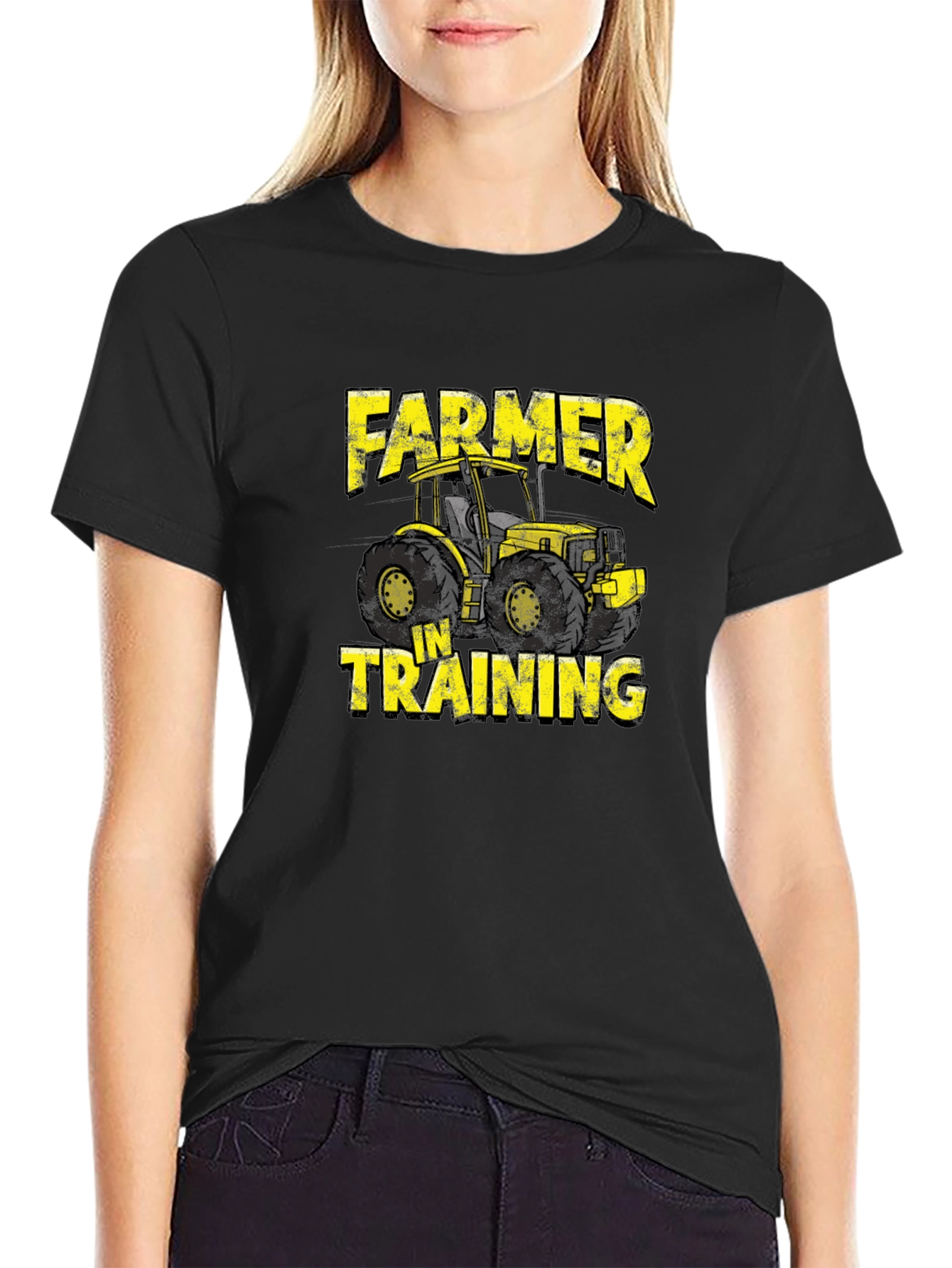 Farmer In Training Black T-Shirt