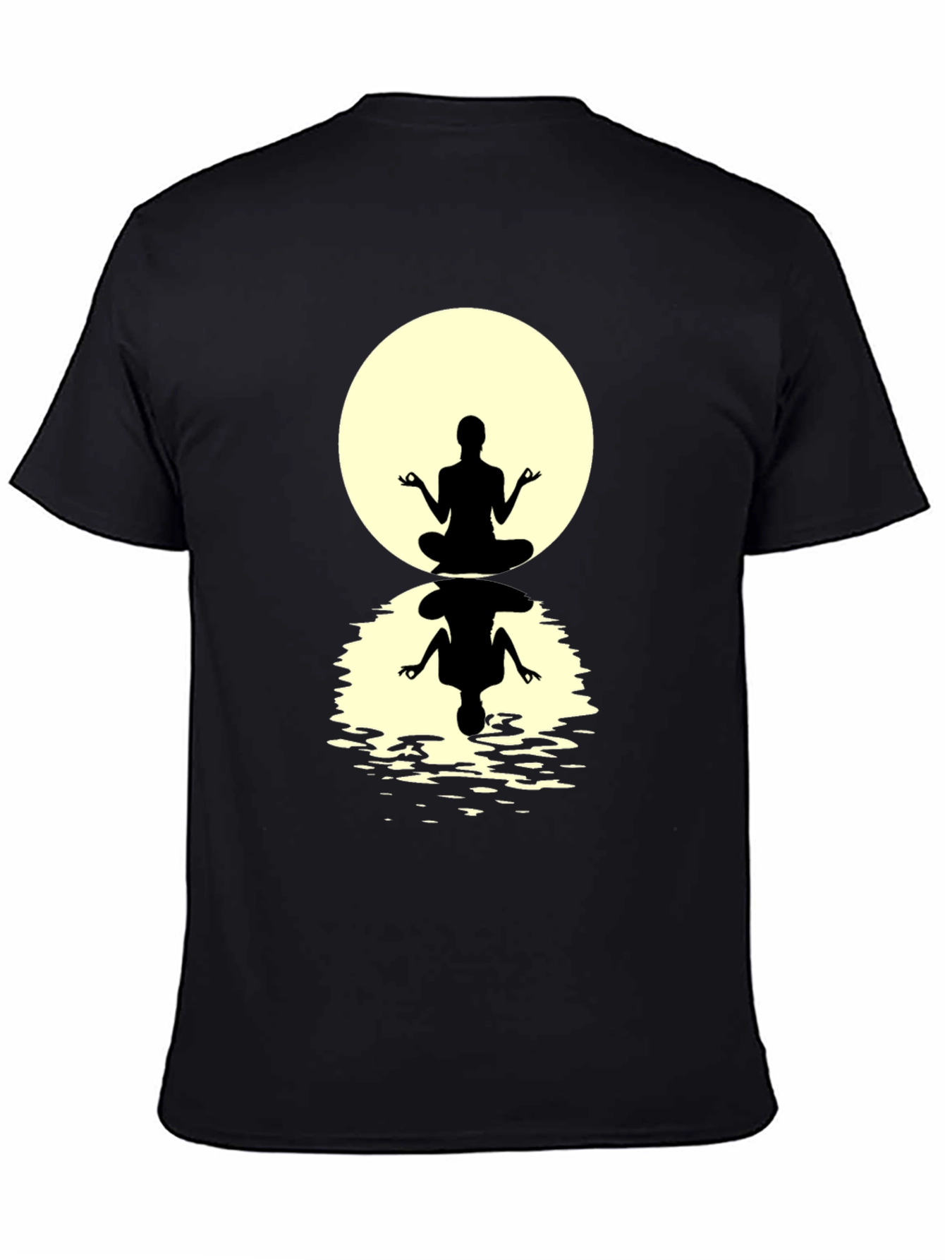 Zen Meditation T-Shirt - Silhouette Design