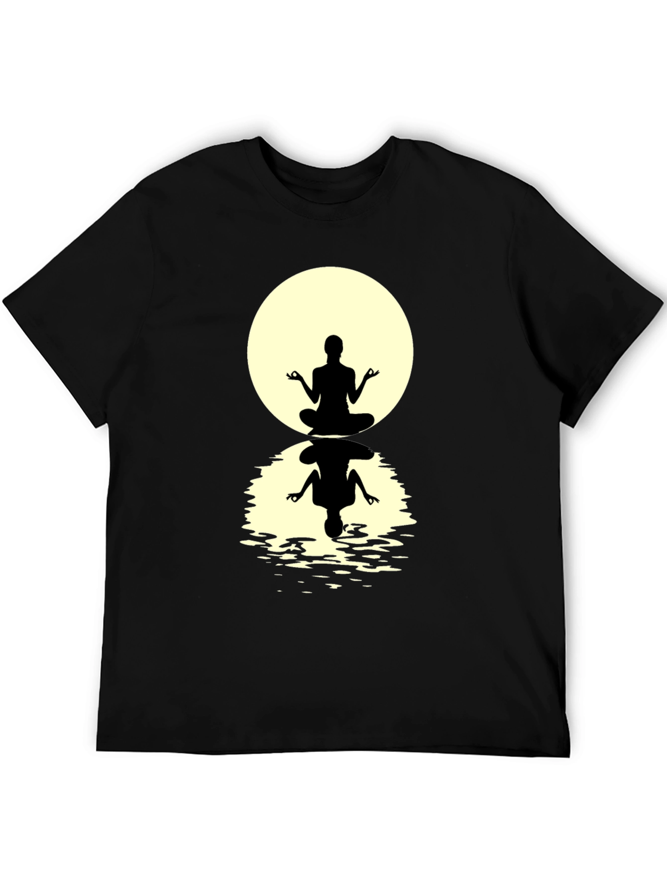 Zen Meditation T-Shirt - Silhouette Design