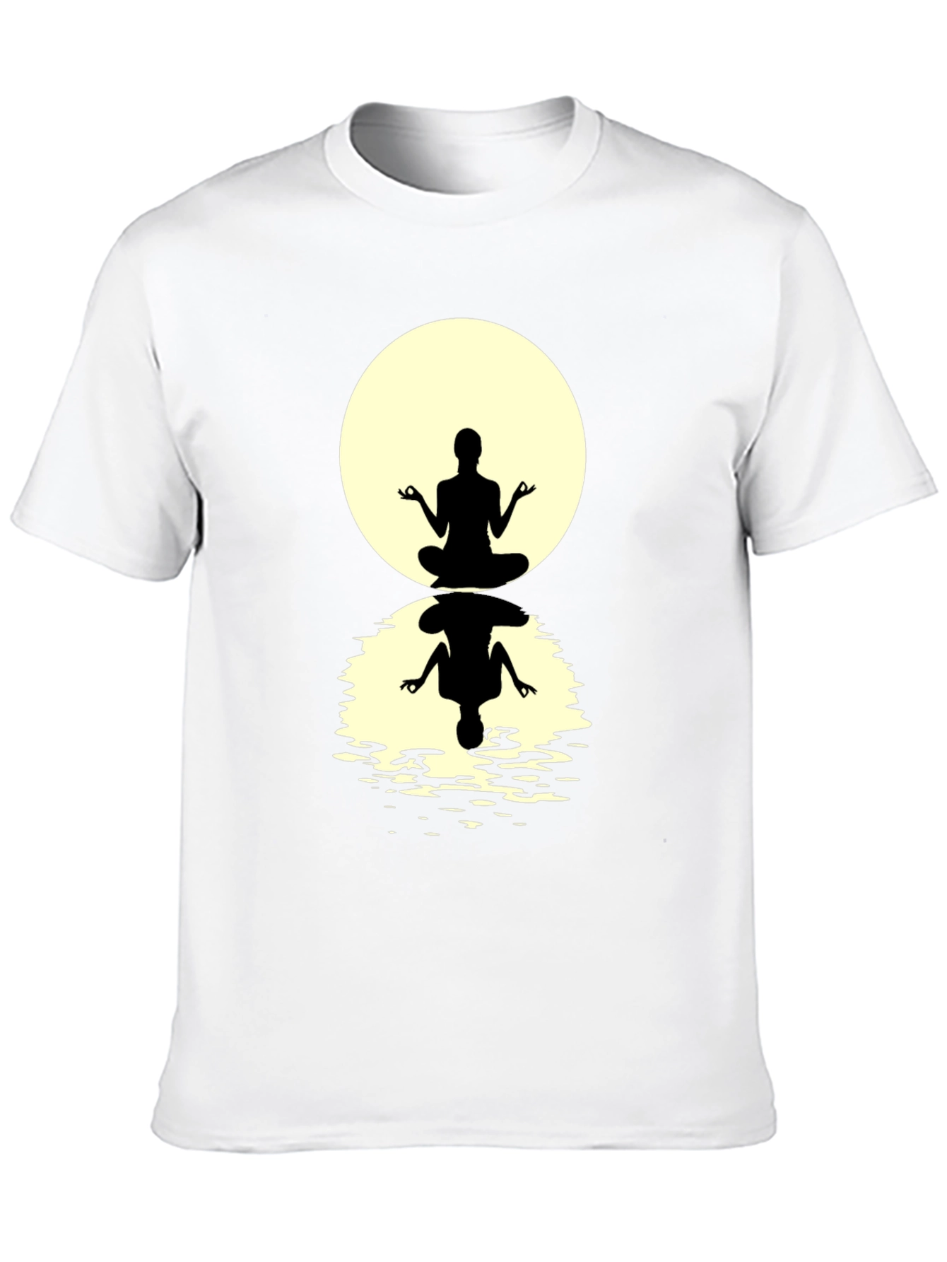 Zen Meditation T-Shirt - Silhouette Design