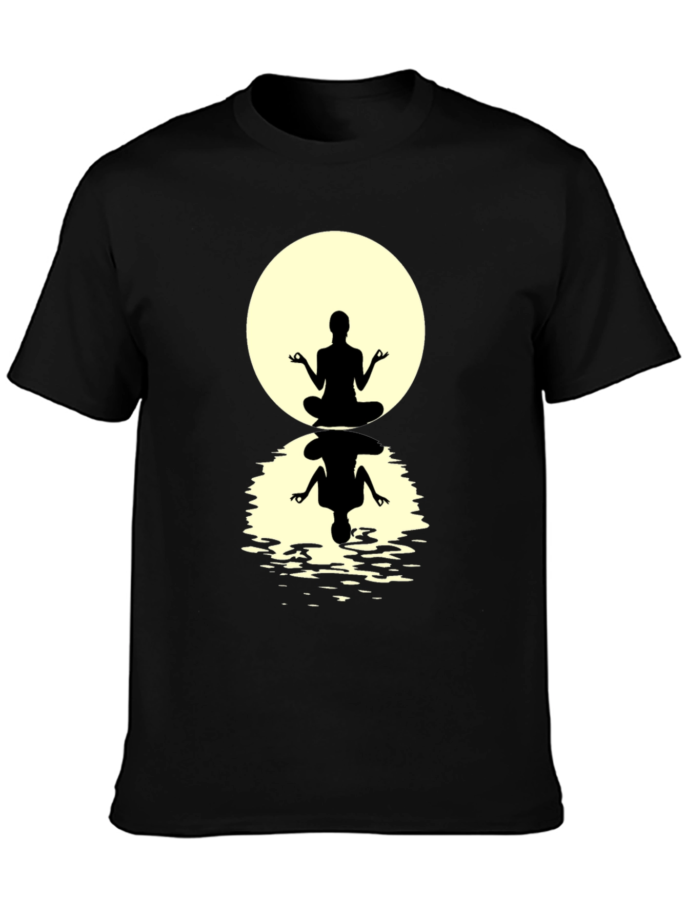 Zen Meditation T-Shirt - Silhouette Design