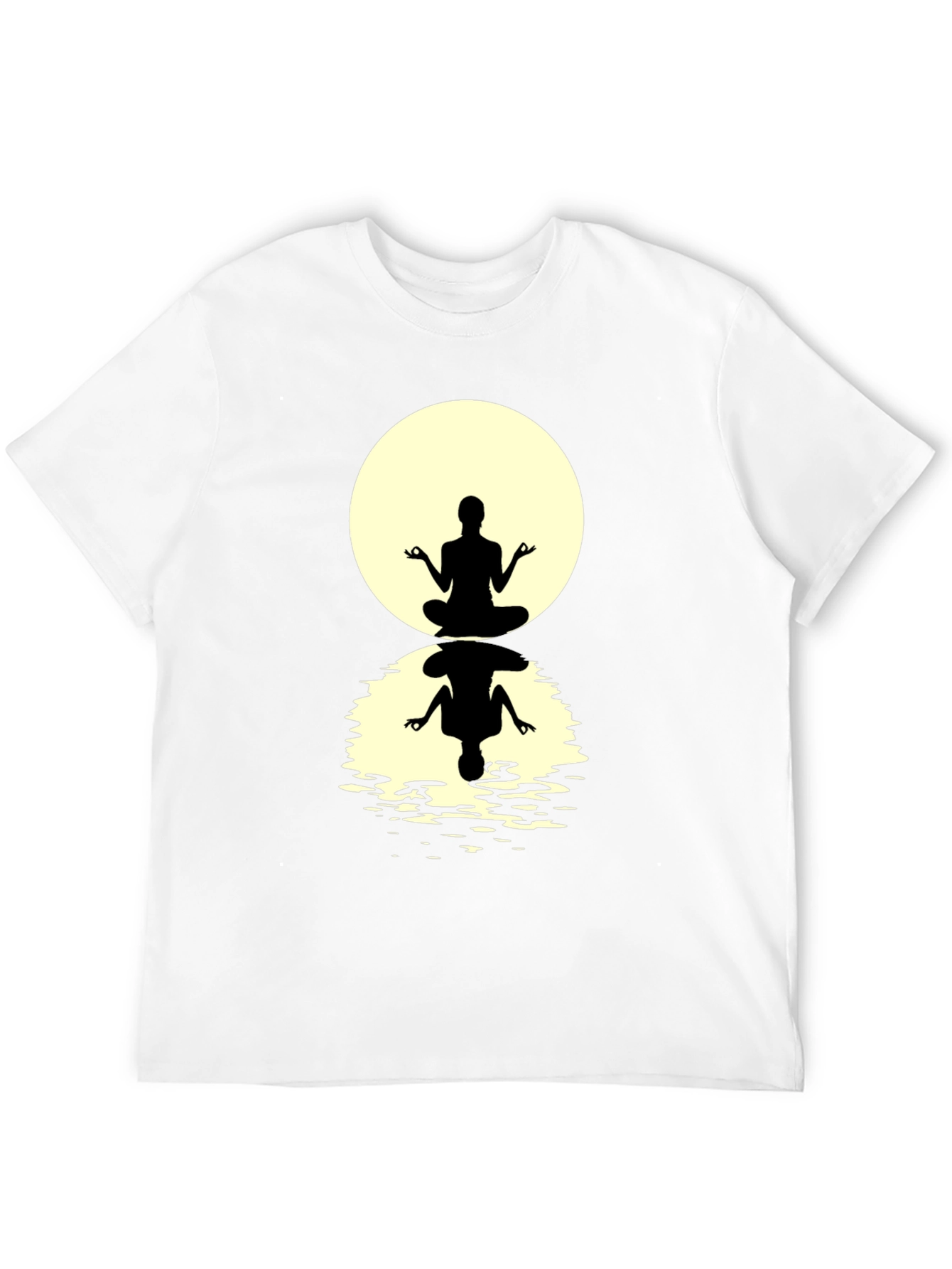 Zen Meditation T-Shirt - Silhouette Design