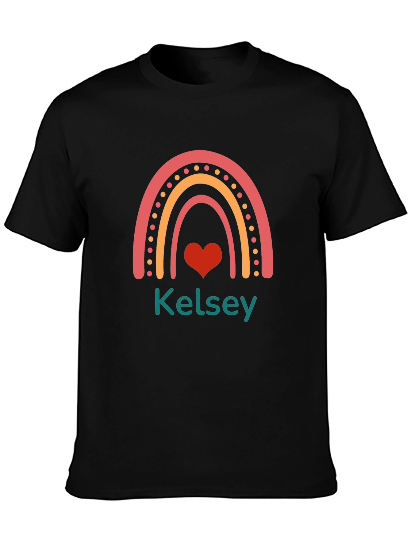 Kelsey Rainbow Heart T-Shirt