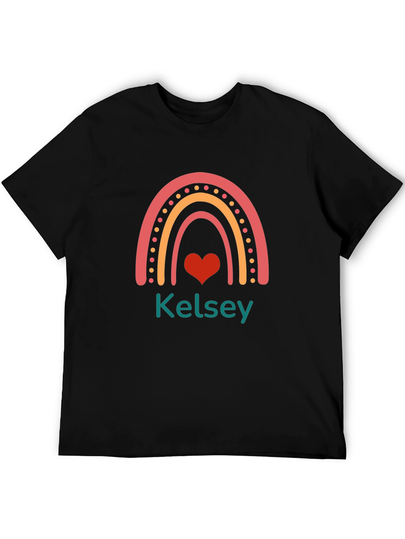 Kelsey Rainbow Heart T-Shirt