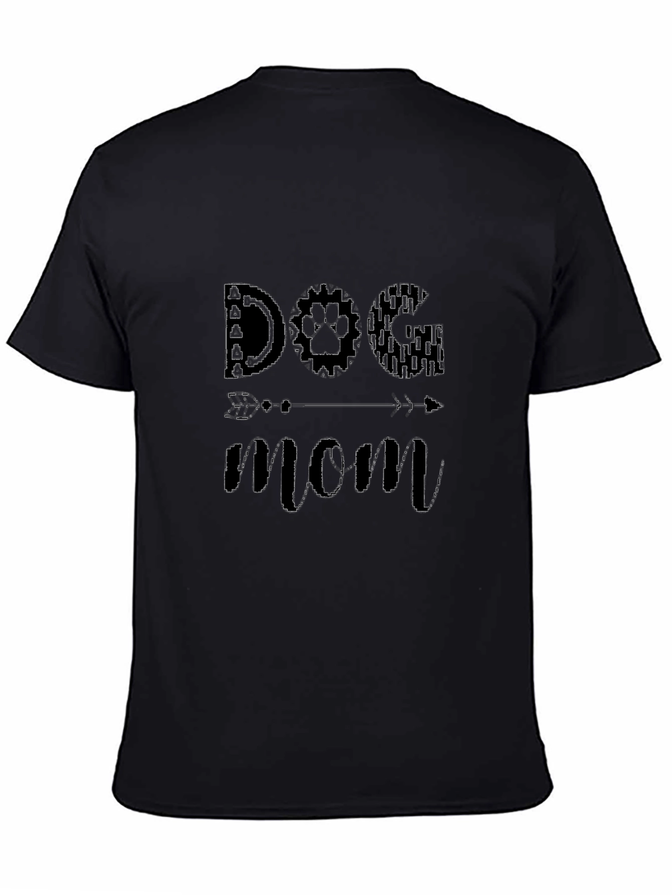 Dog Mom T-Shirt - Unique Paw Print Arrow Design
