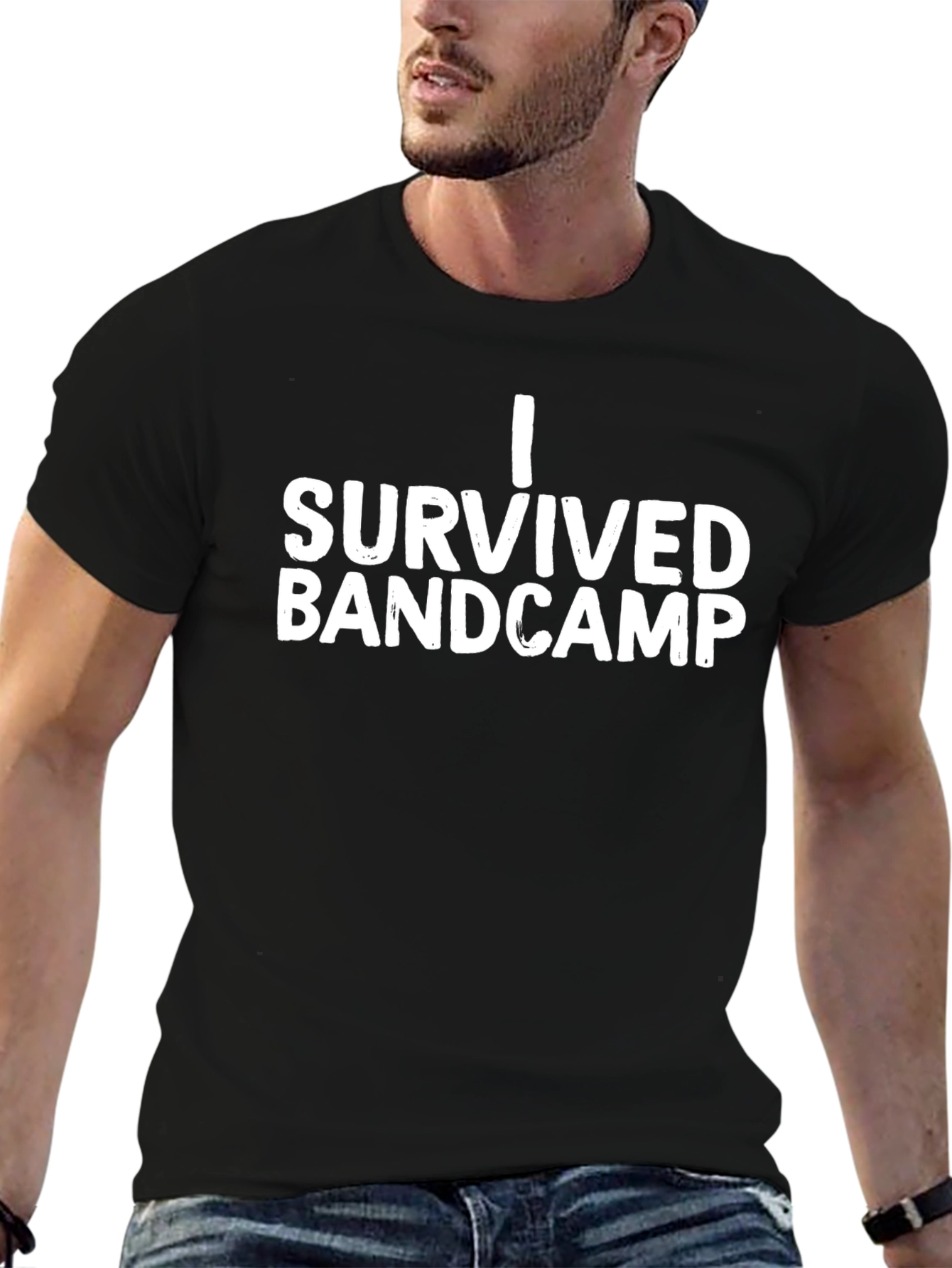 I Survived Bandcamp T-Shirt - Classic Black Tee