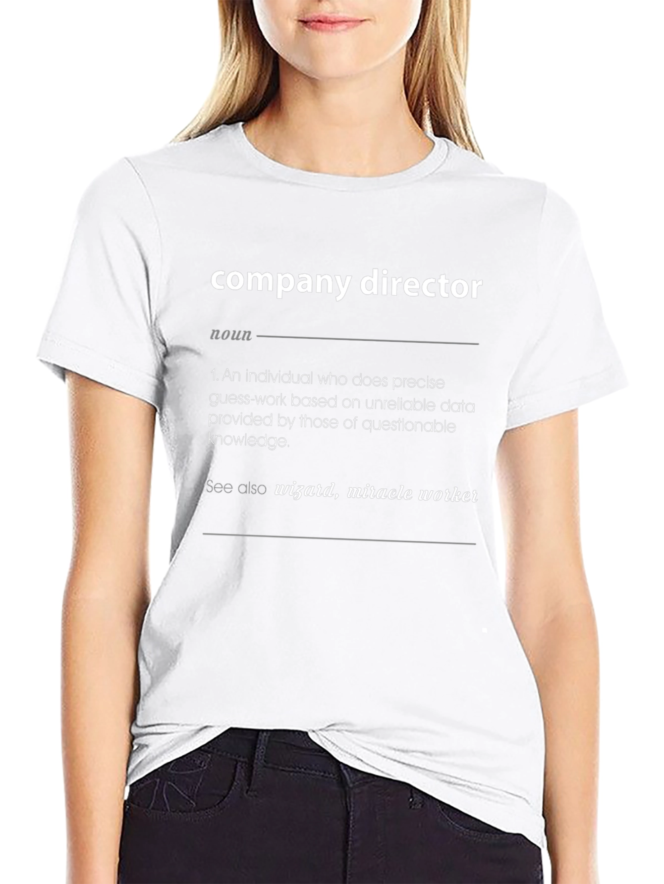 Company Director Definition T-Shirt - Black