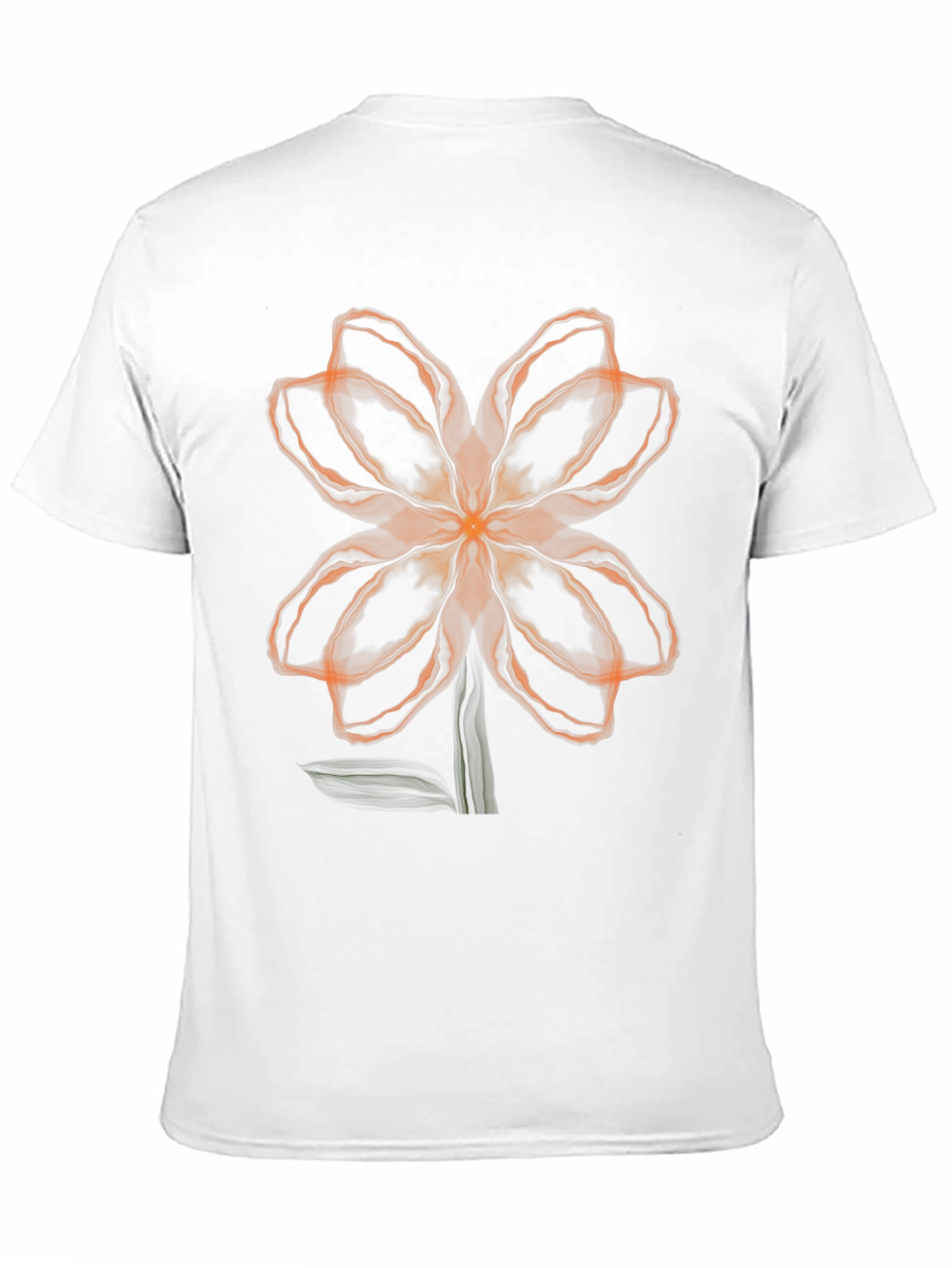 Abstract Floral Graphic Tee - Black