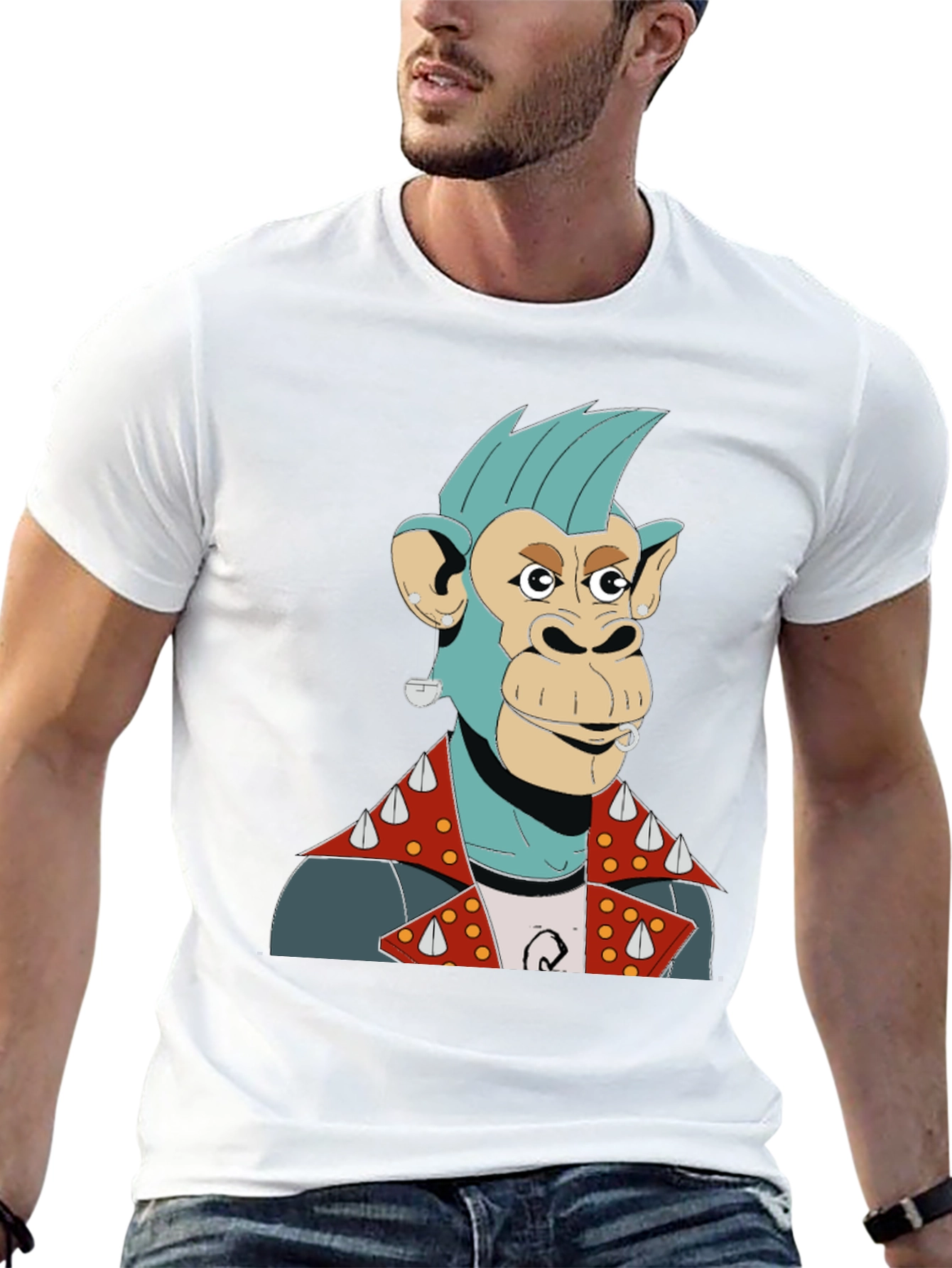 Punk Ape Graphic T-Shirt - Edgy Streetwear