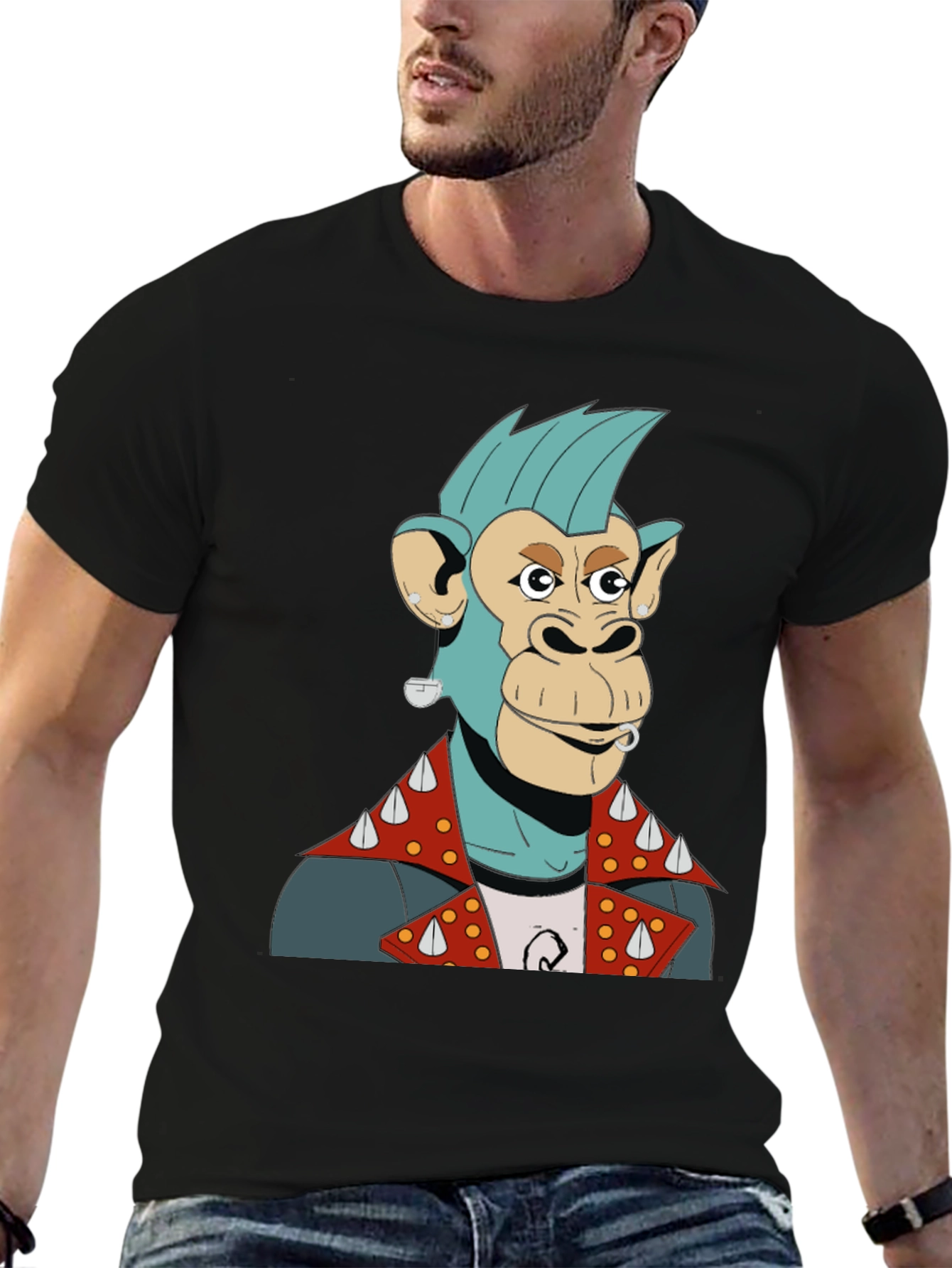Punk Ape Graphic T-Shirt - Edgy Streetwear