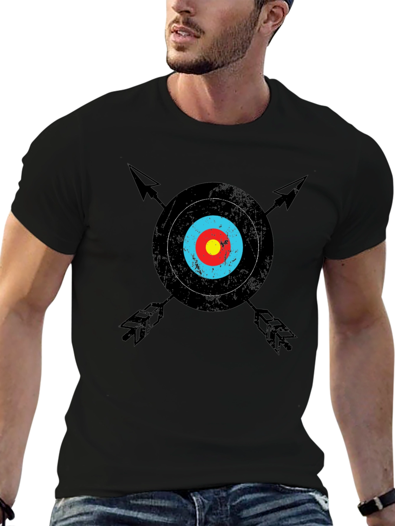 Archery Target Graphic Tee - Classic Black T-Shirt