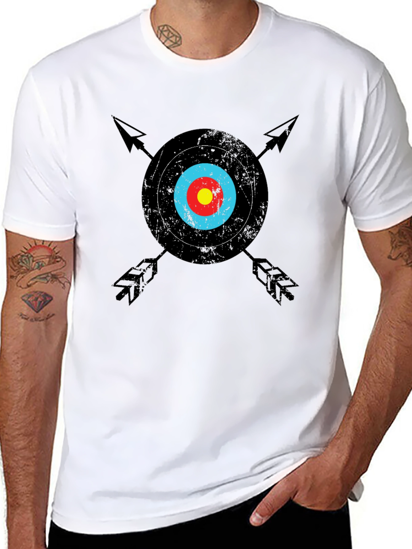 Archery Target Graphic Tee - Classic Black T-Shirt