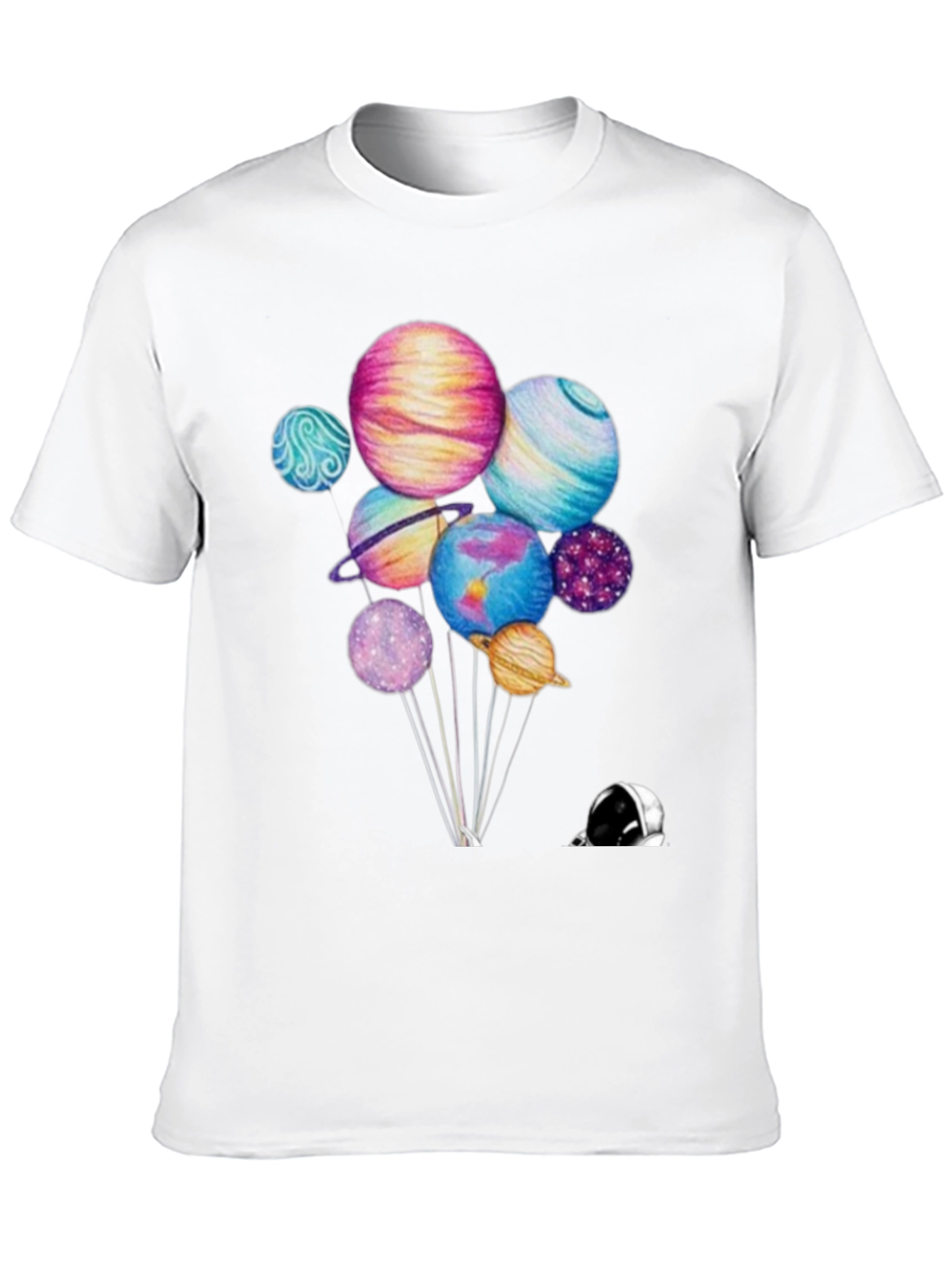Planets Graphic Black T-Shirt