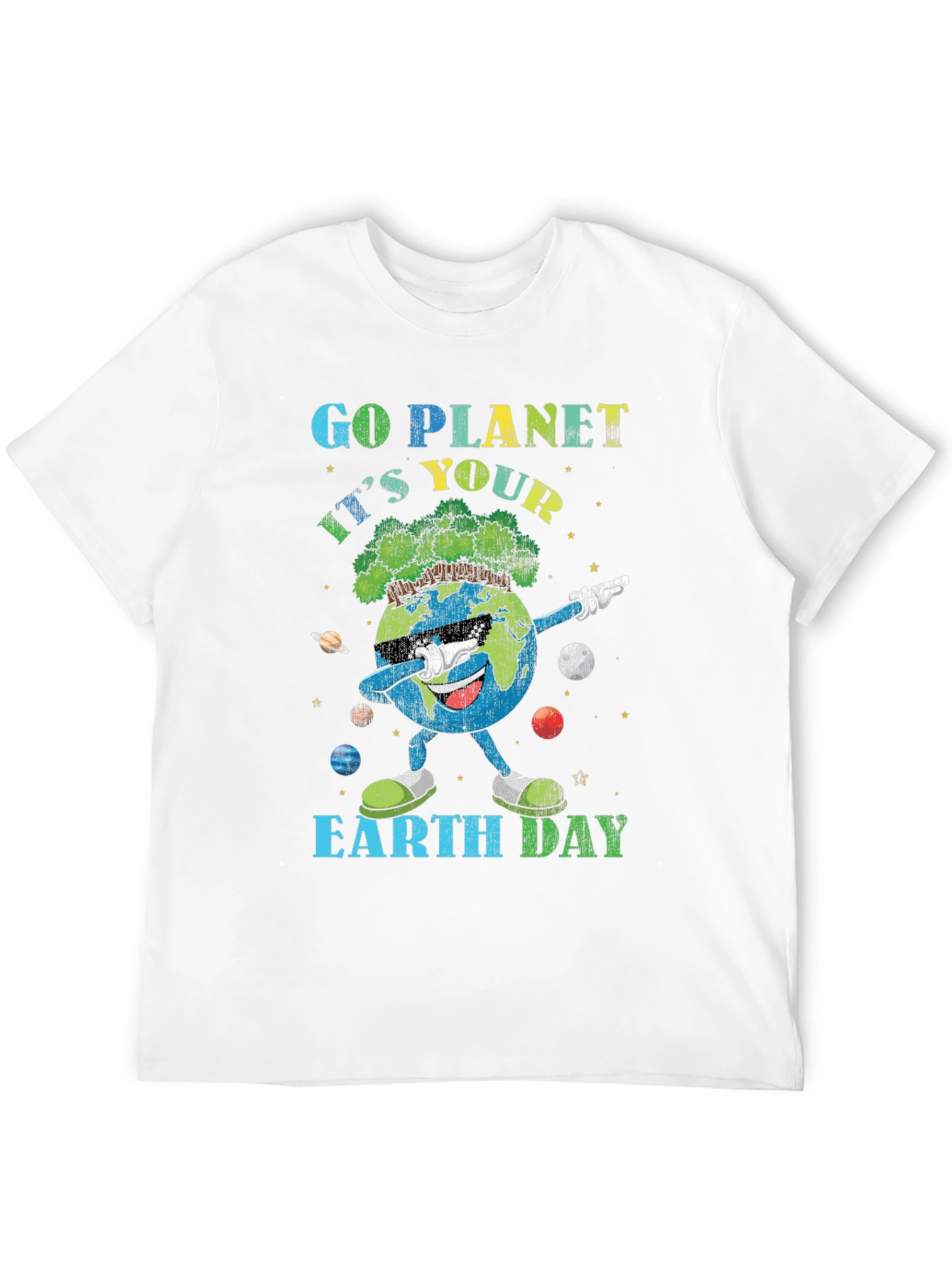 Go Planet Earth Day Graphic T-Shirt