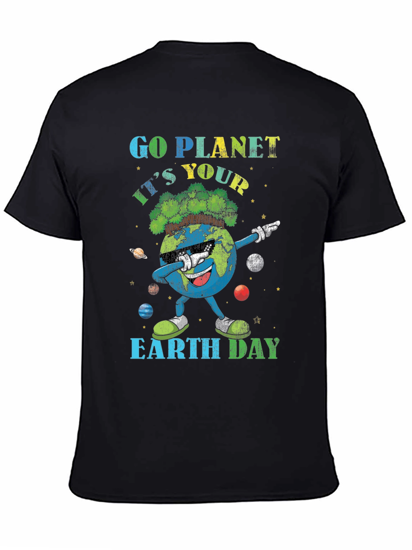 Go Planet Earth Day Graphic T-Shirt