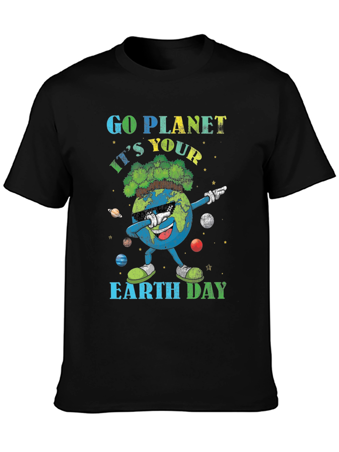 Go Planet Earth Day Graphic T-Shirt