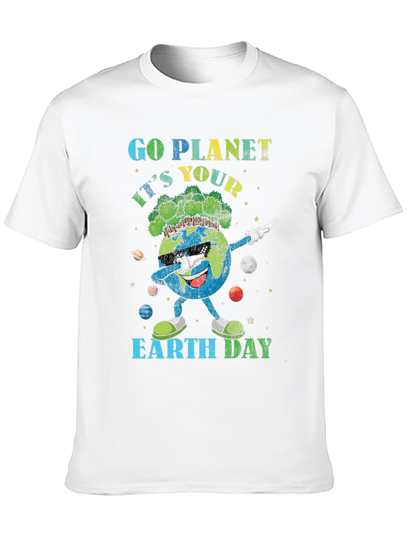 Go Planet Earth Day Graphic T-Shirt