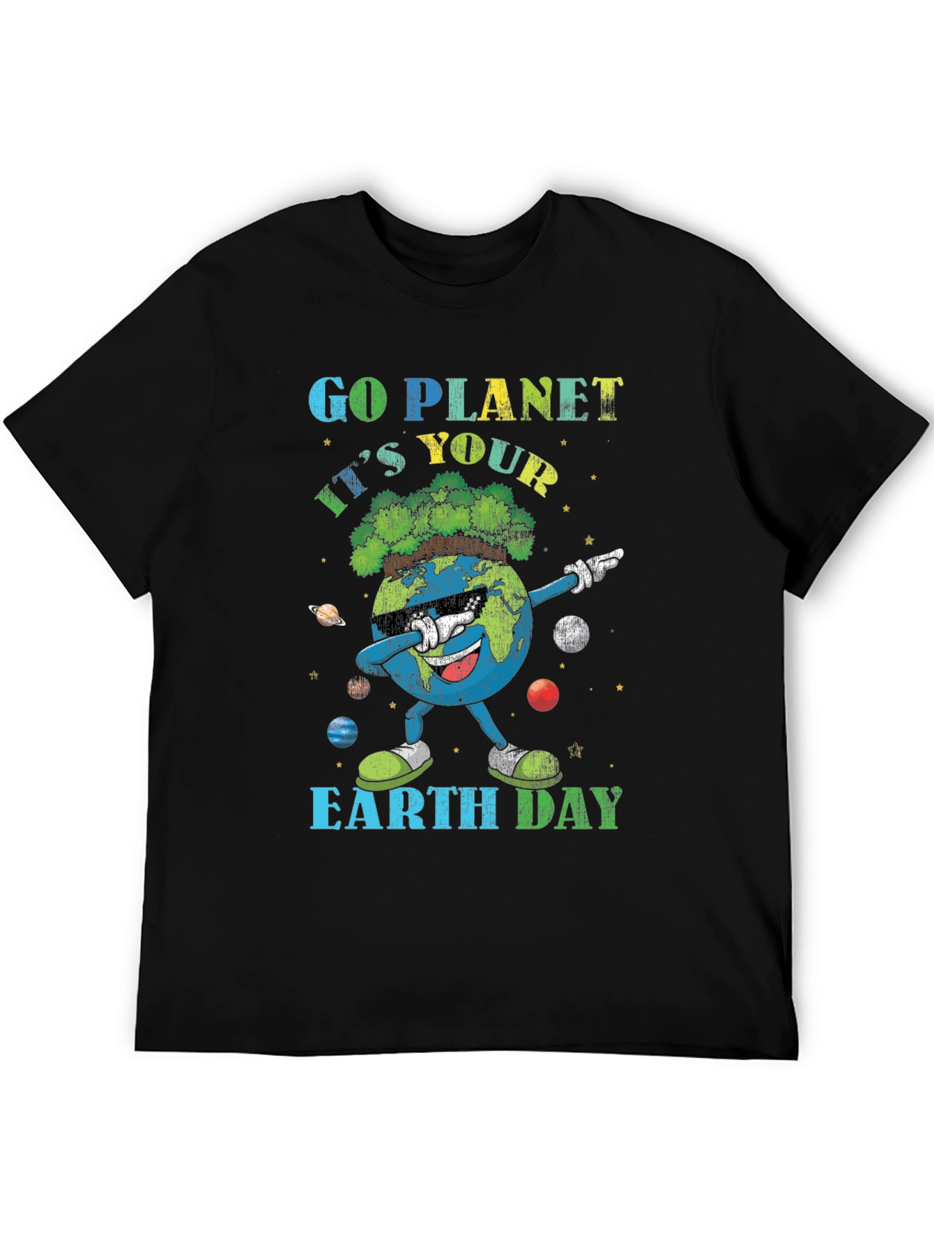 Go Planet Earth Day Graphic T-Shirt