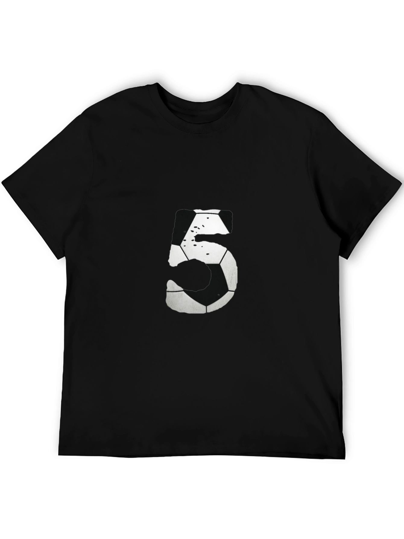 Soccer Ball Number 5 Graphic Tee