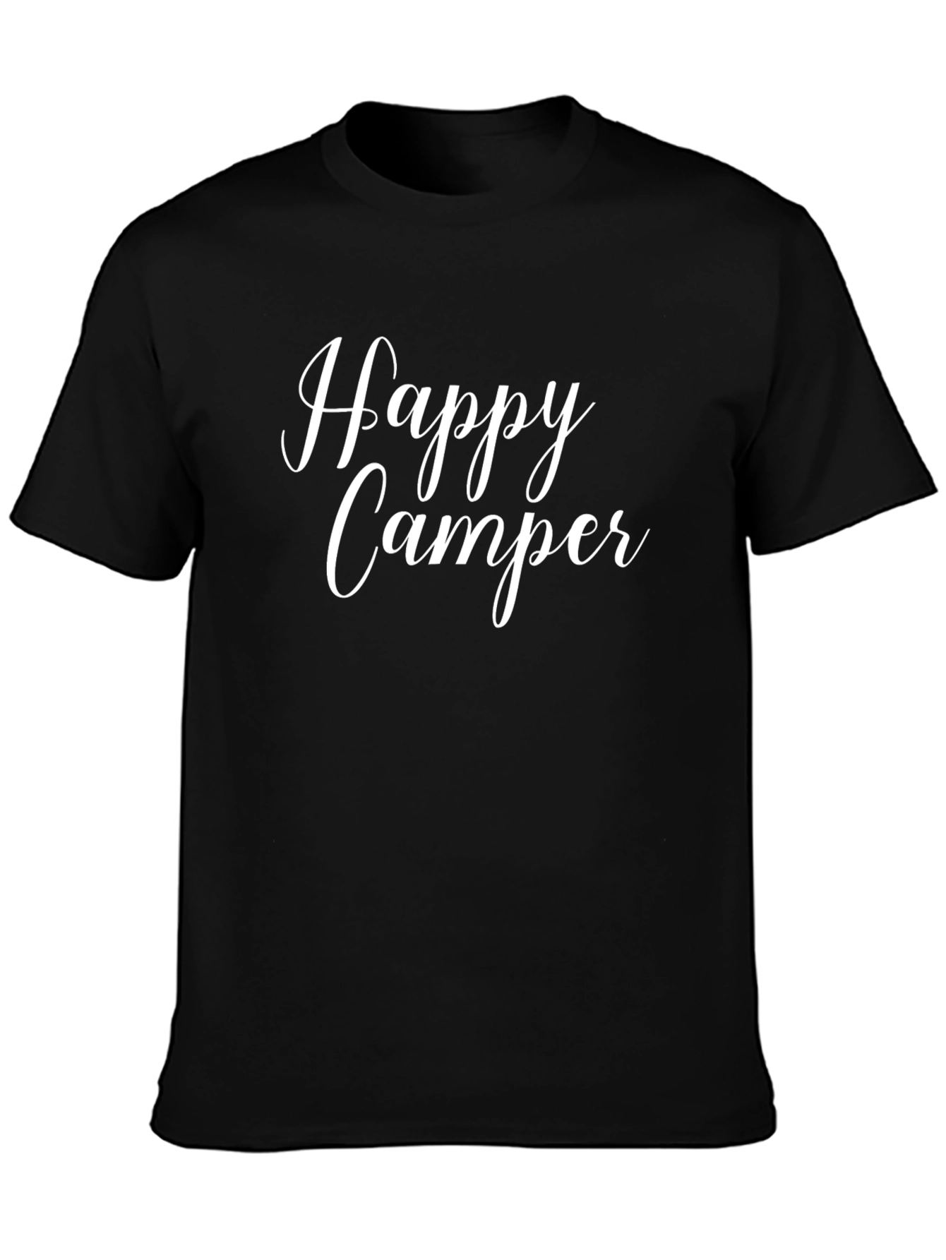 Happy Camper Black Graphic Tee
