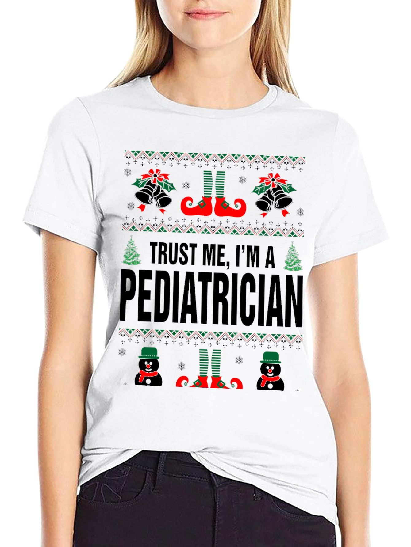 Trust Me Im A Pediatrician Christmas T-Shirt