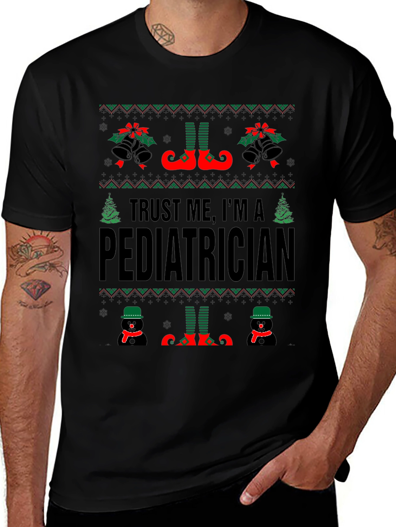 Trust Me Im A Pediatrician Christmas T-Shirt