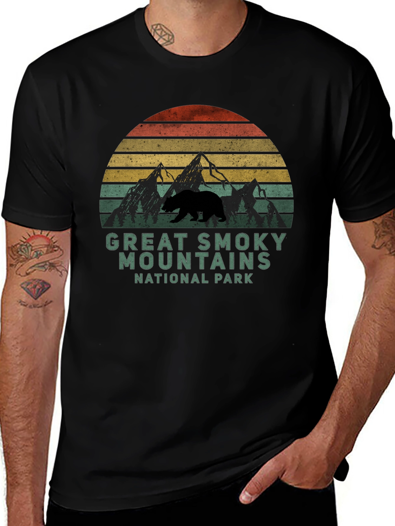 Great Smoky Mountains National Park Black T-Shirt