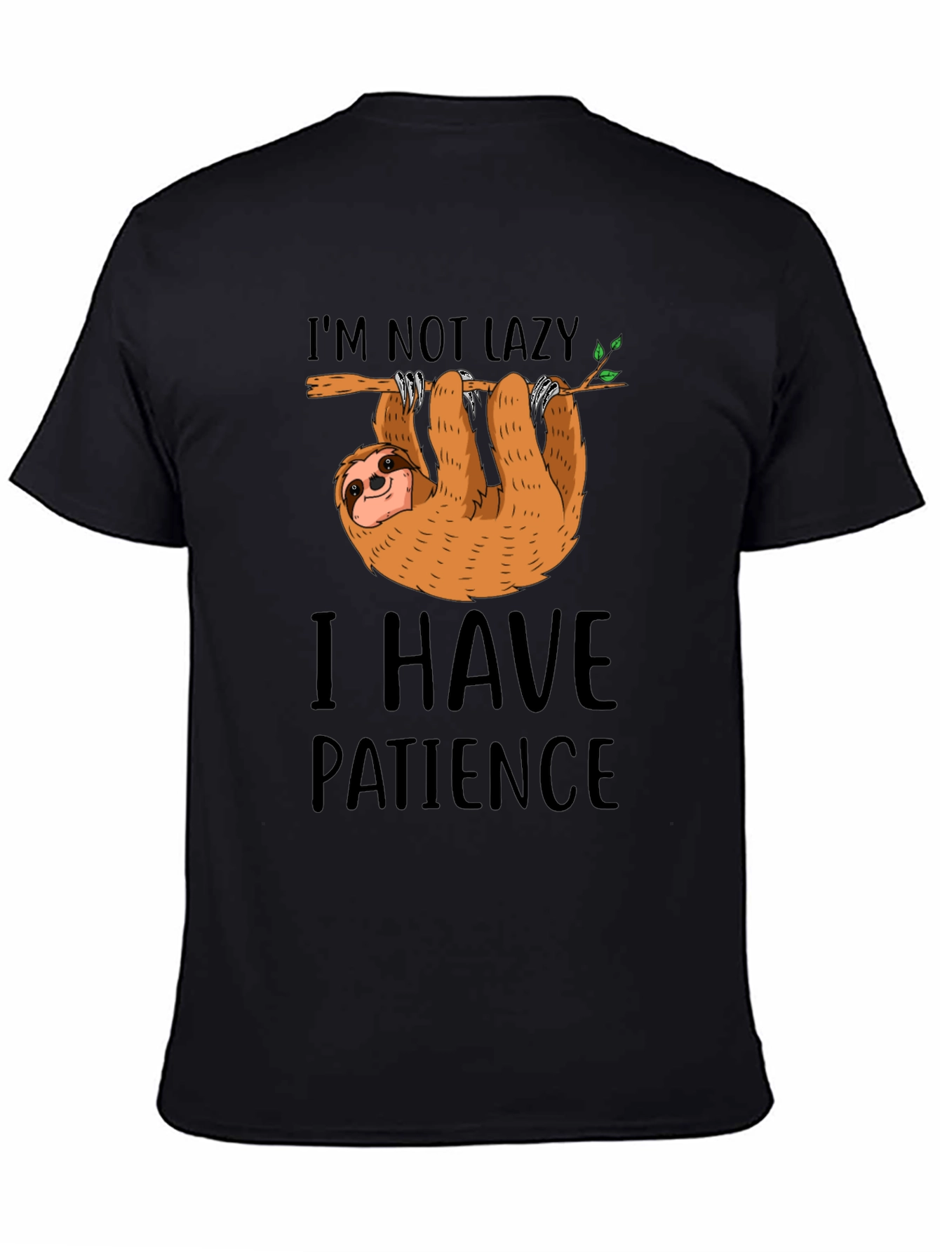 Lazy Sloth Patience T-Shirt Funny Graphic Tee