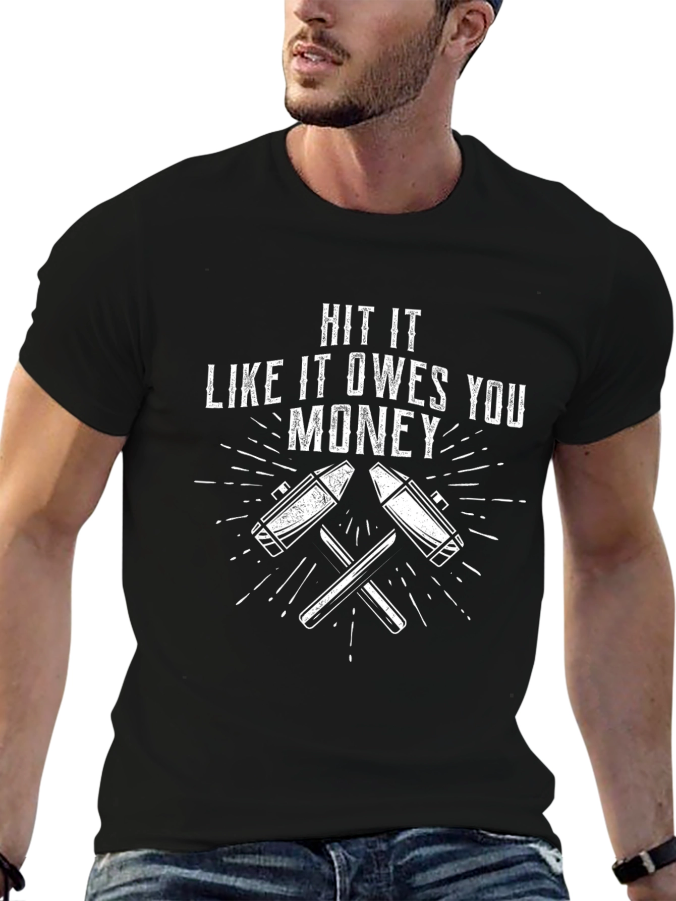 Hit It Like It Owes You Money Graphic Tee