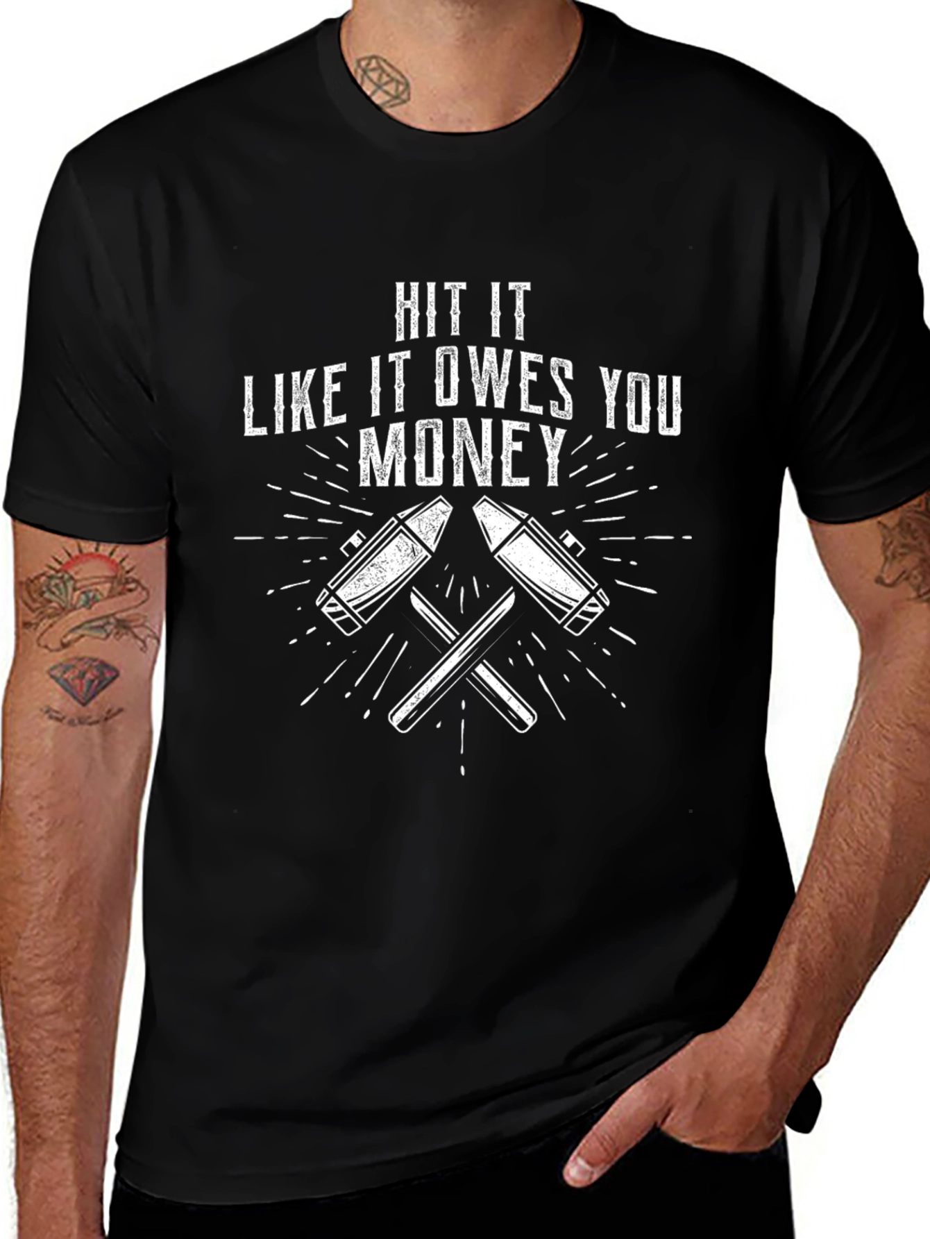 Hit It Like It Owes You Money Graphic Tee