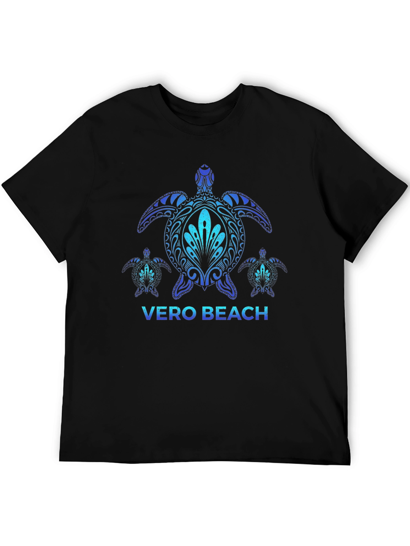 Vero Beach Turtle T-Shirt - Black Graphic Tee