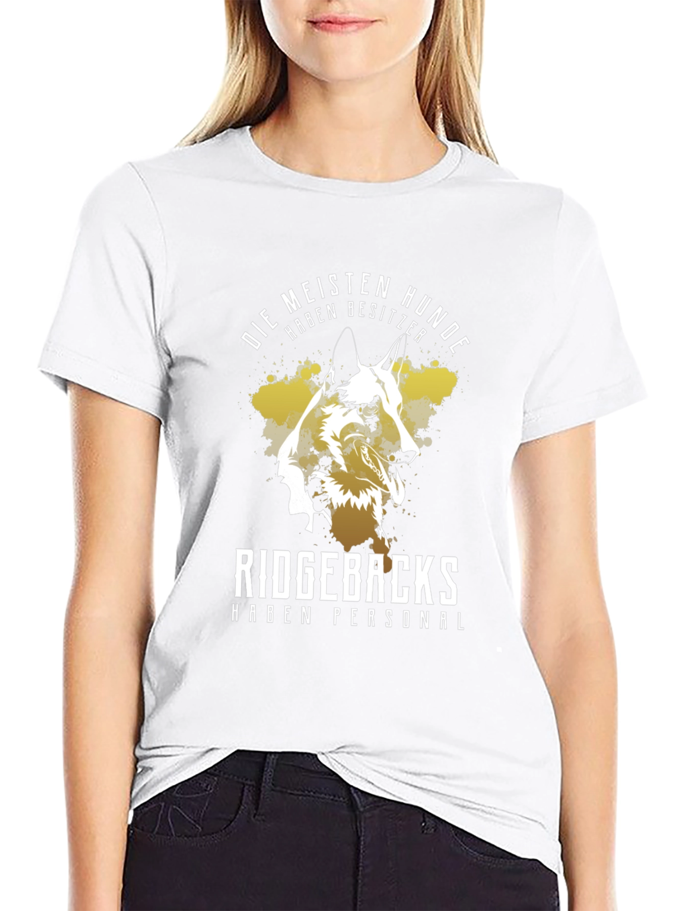 Dog Lover T-Shirt: Ridgebacks Have Staff