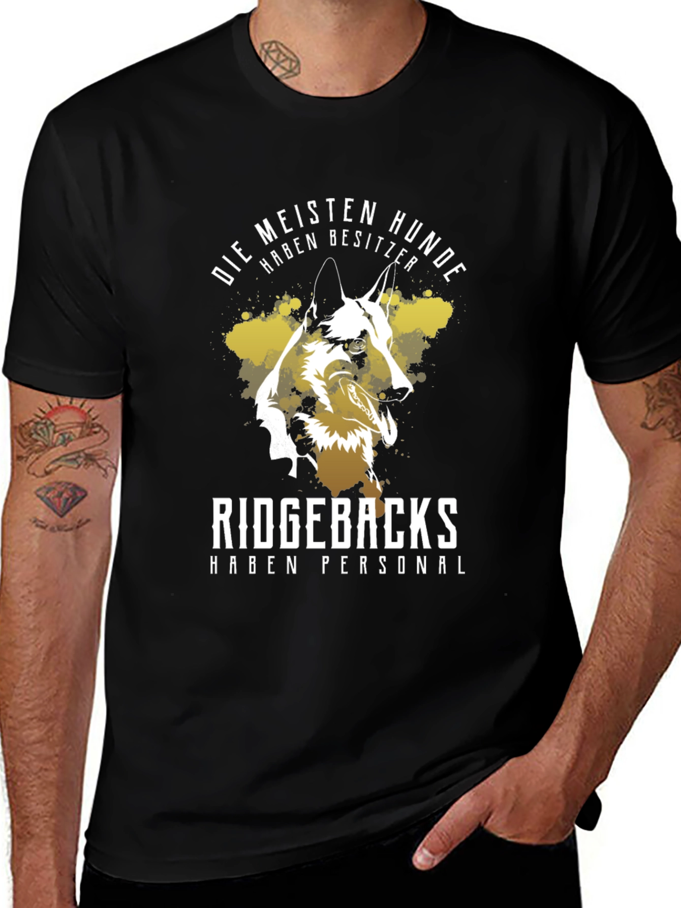 Dog Lover T-Shirt: Ridgebacks Have Staff