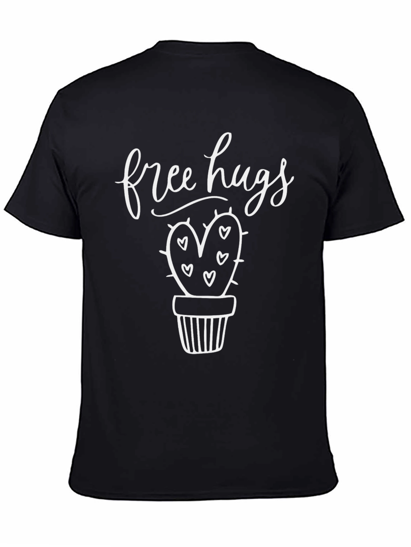Free Hugs Cactus Graphic T-Shirt