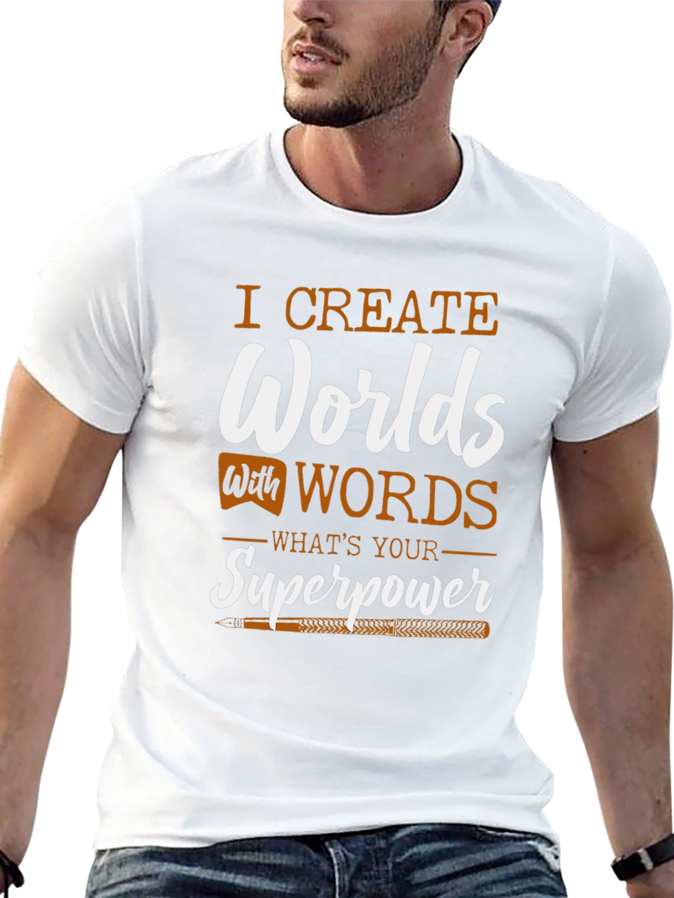 I Create Worlds T-Shirt - Writers Superpower Tee
