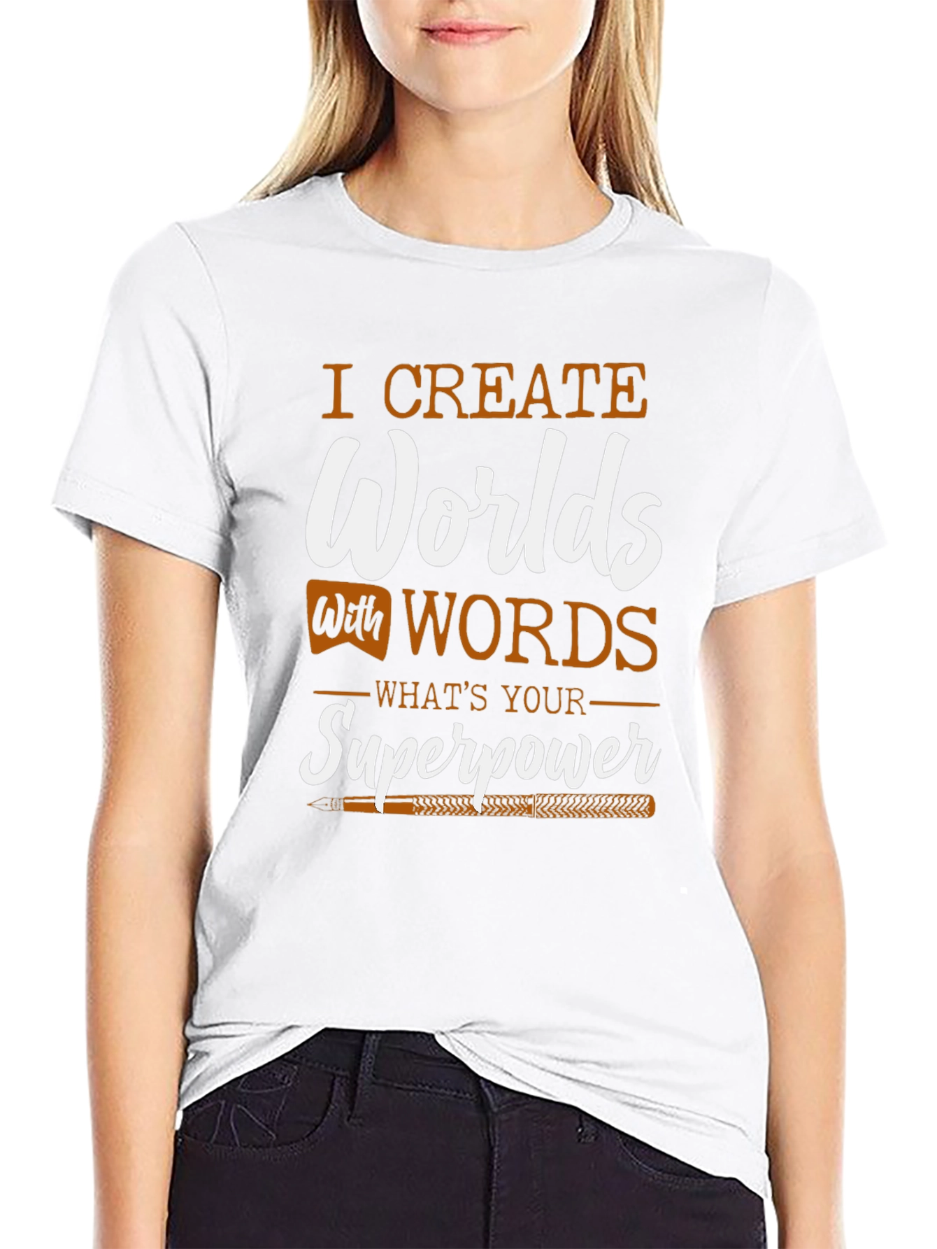 I Create Worlds T-Shirt - Writers Superpower Tee