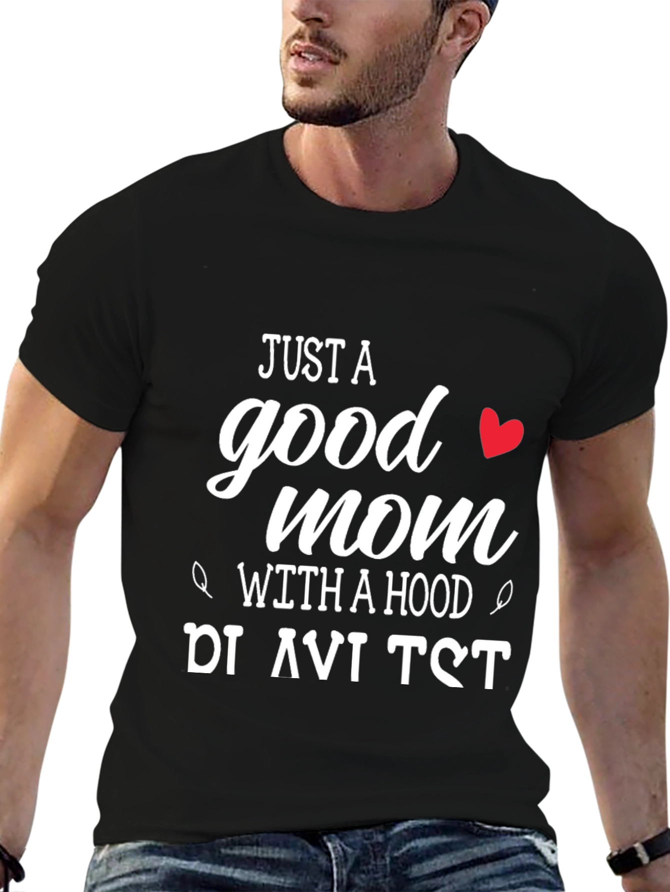 Just A Good Mom T-Shirt - Black