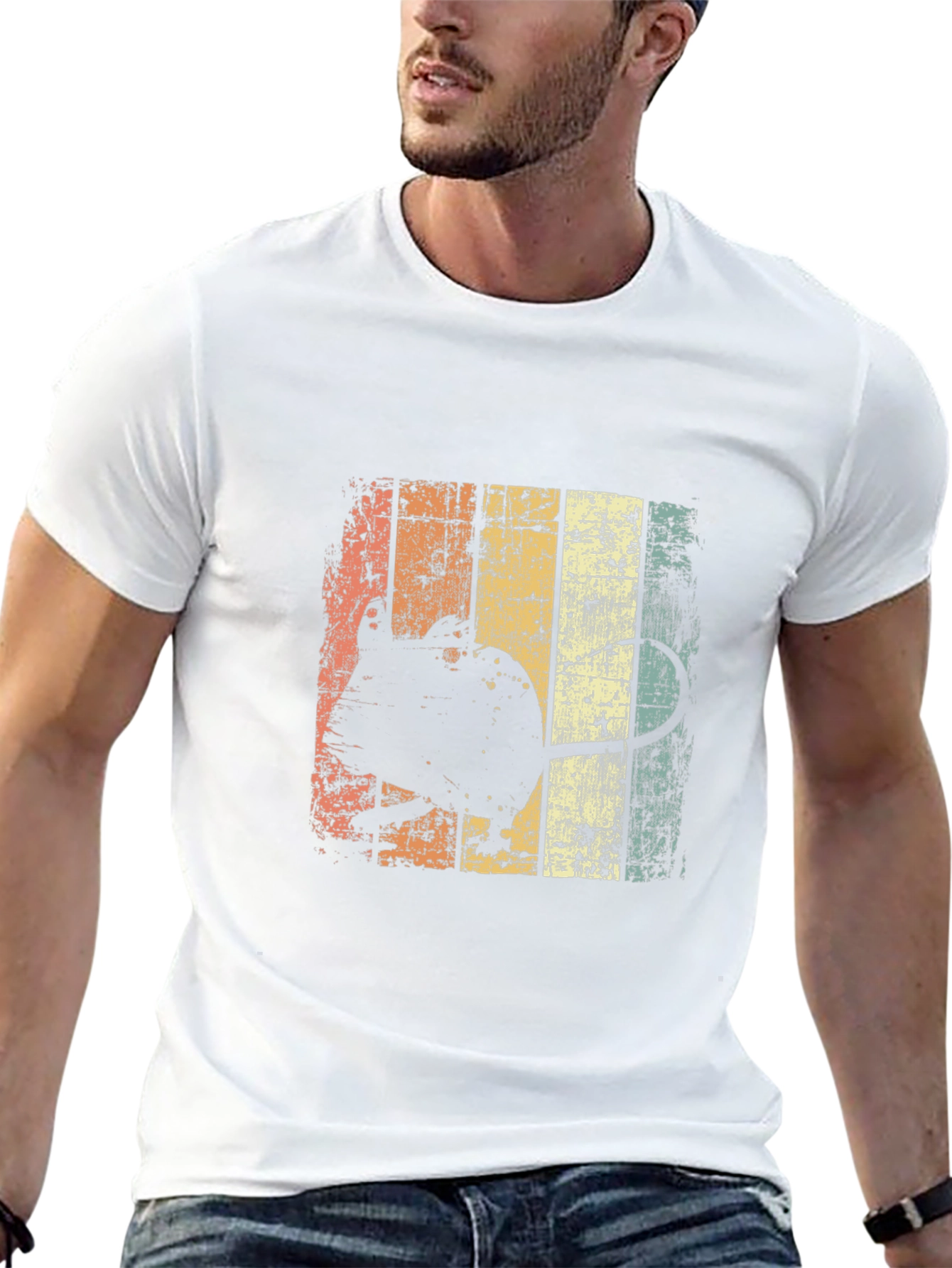 Retro Mouse Graphic Black T-Shirt