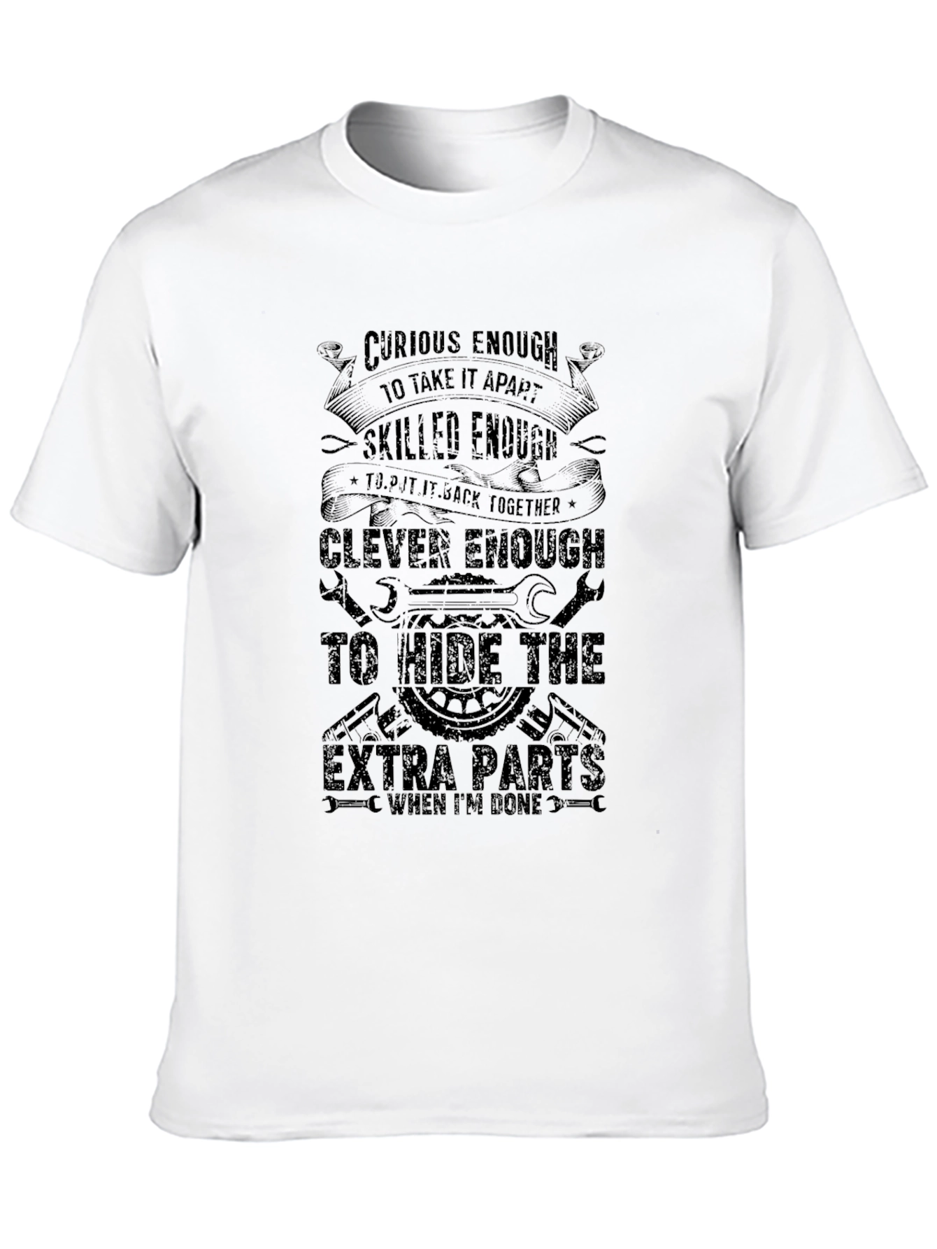 Curious Enough Mechanic Humor T-Shirt