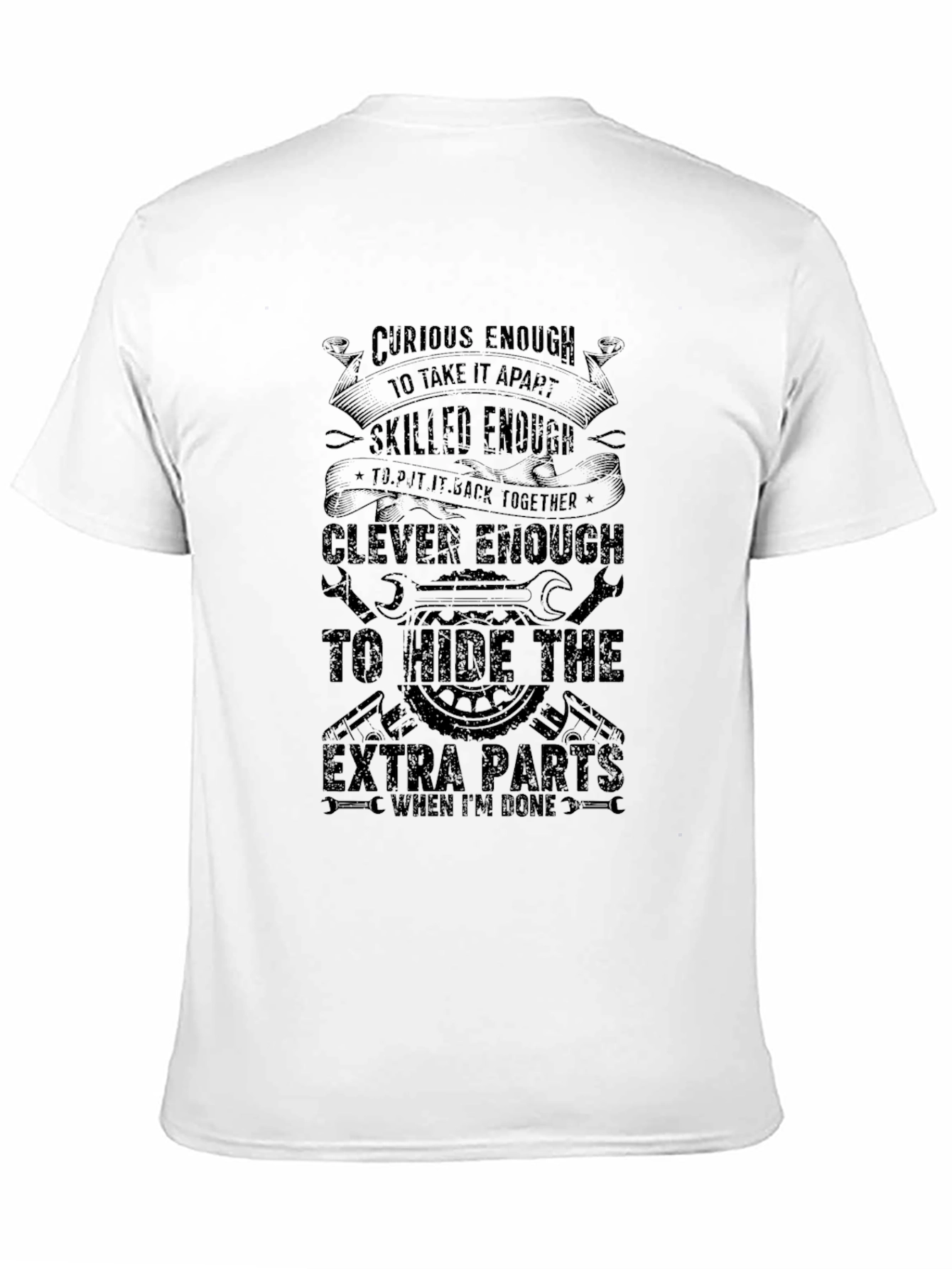 Curious Enough Mechanic Humor T-Shirt