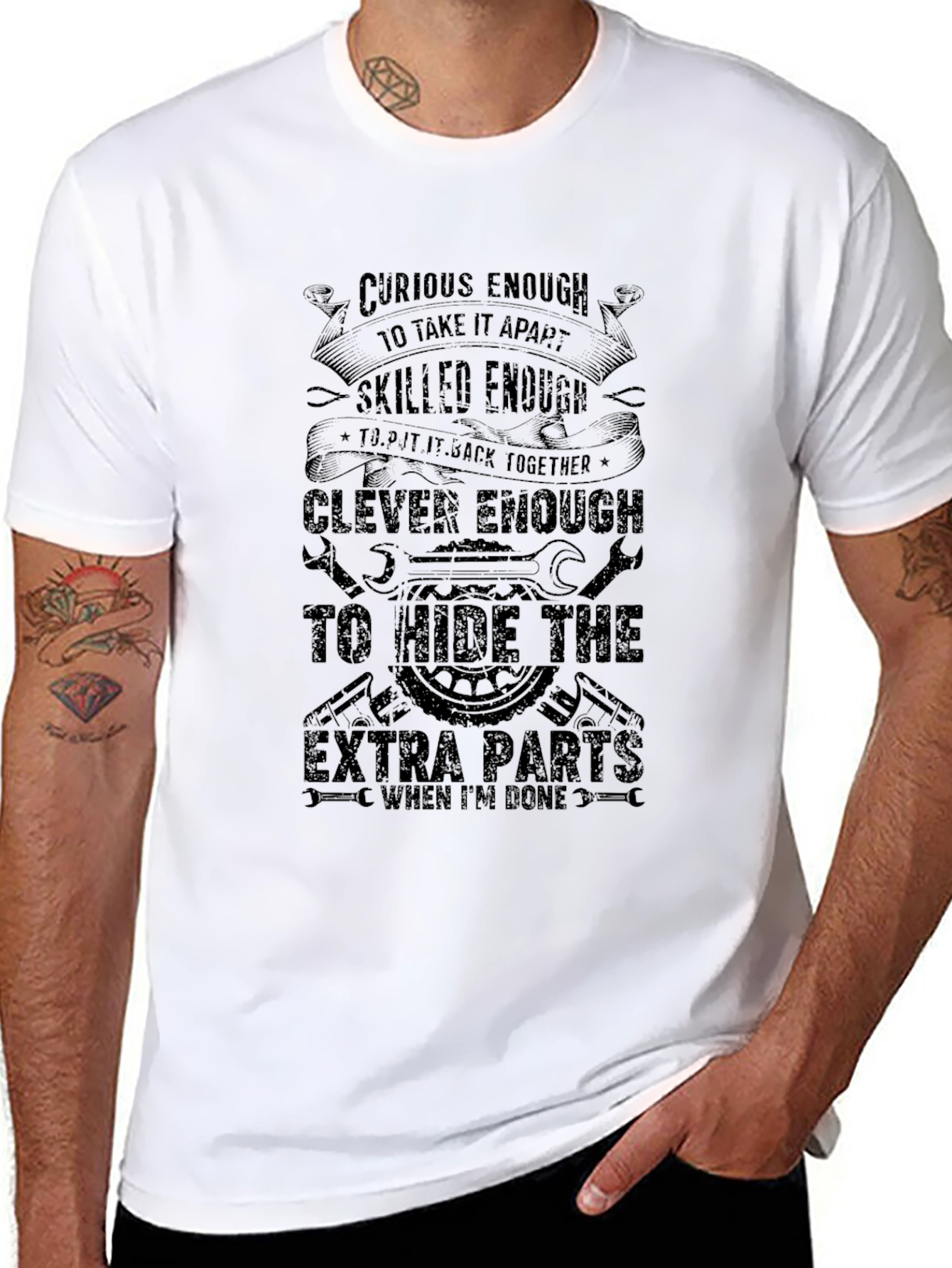 Curious Enough Mechanic Humor T-Shirt