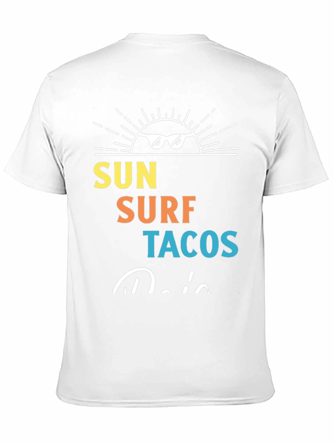 Sun Surf Tacos Black Graphic Tee
