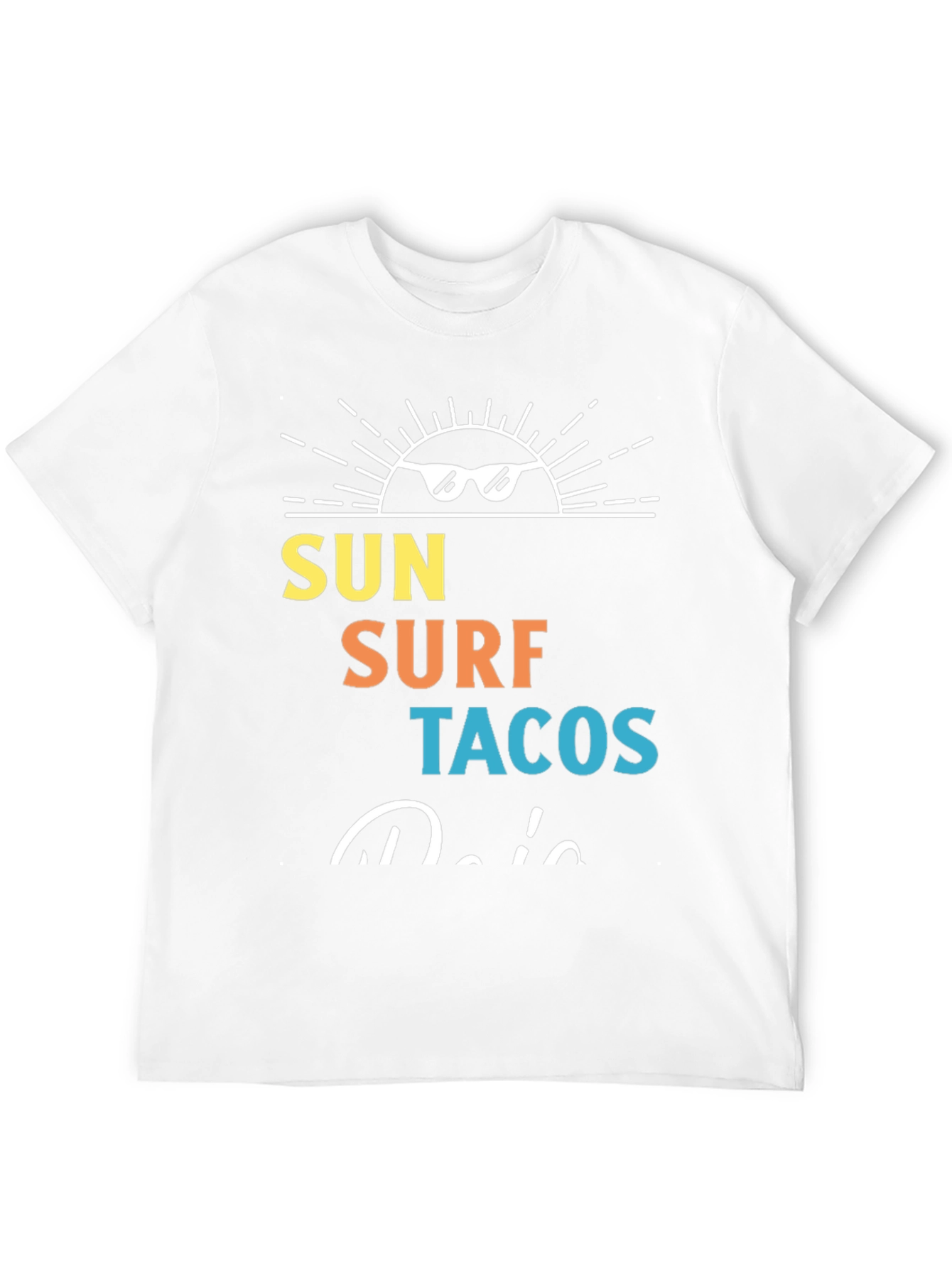 Sun Surf Tacos Black Graphic Tee