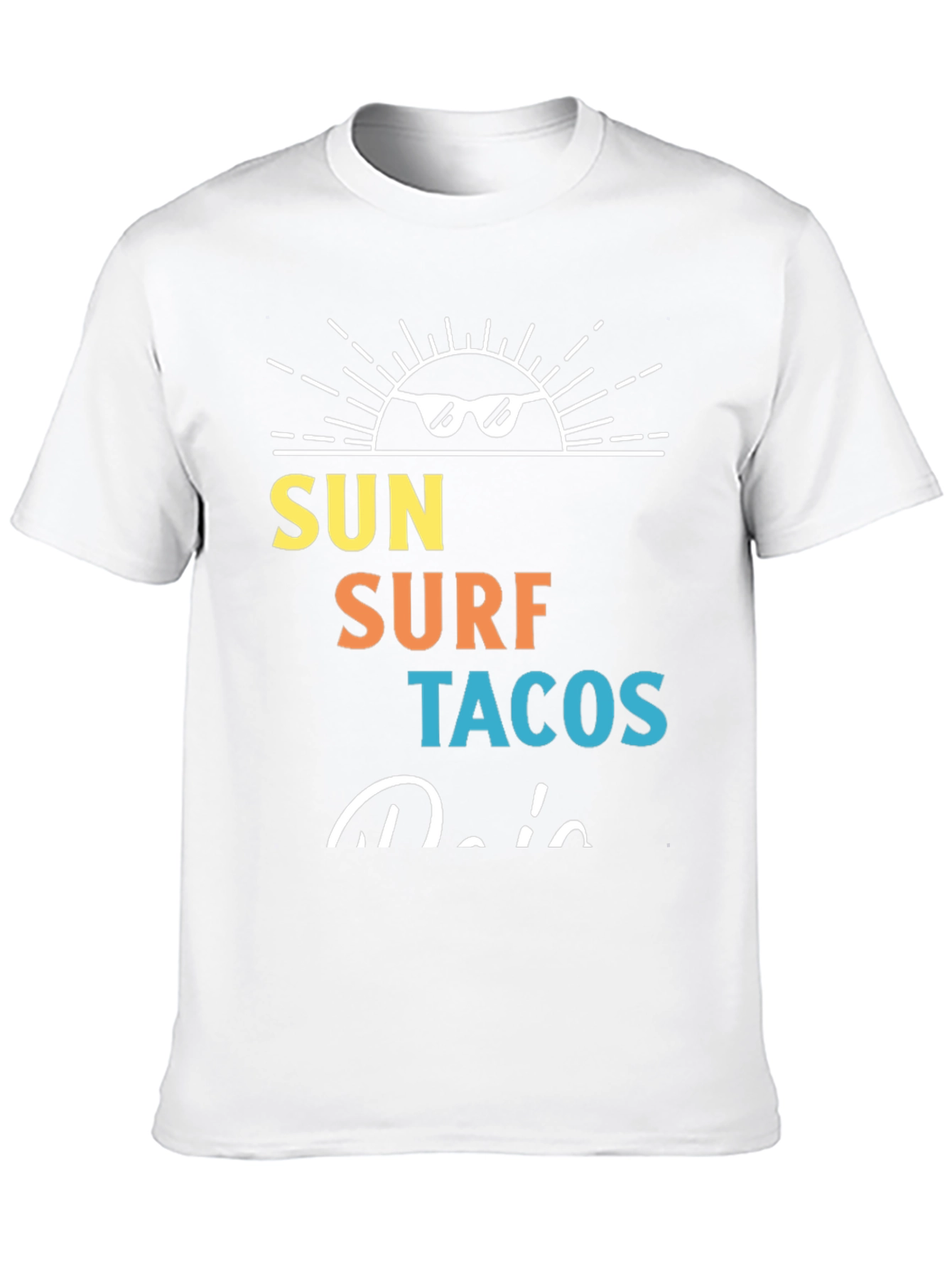 Sun Surf Tacos Black Graphic Tee
