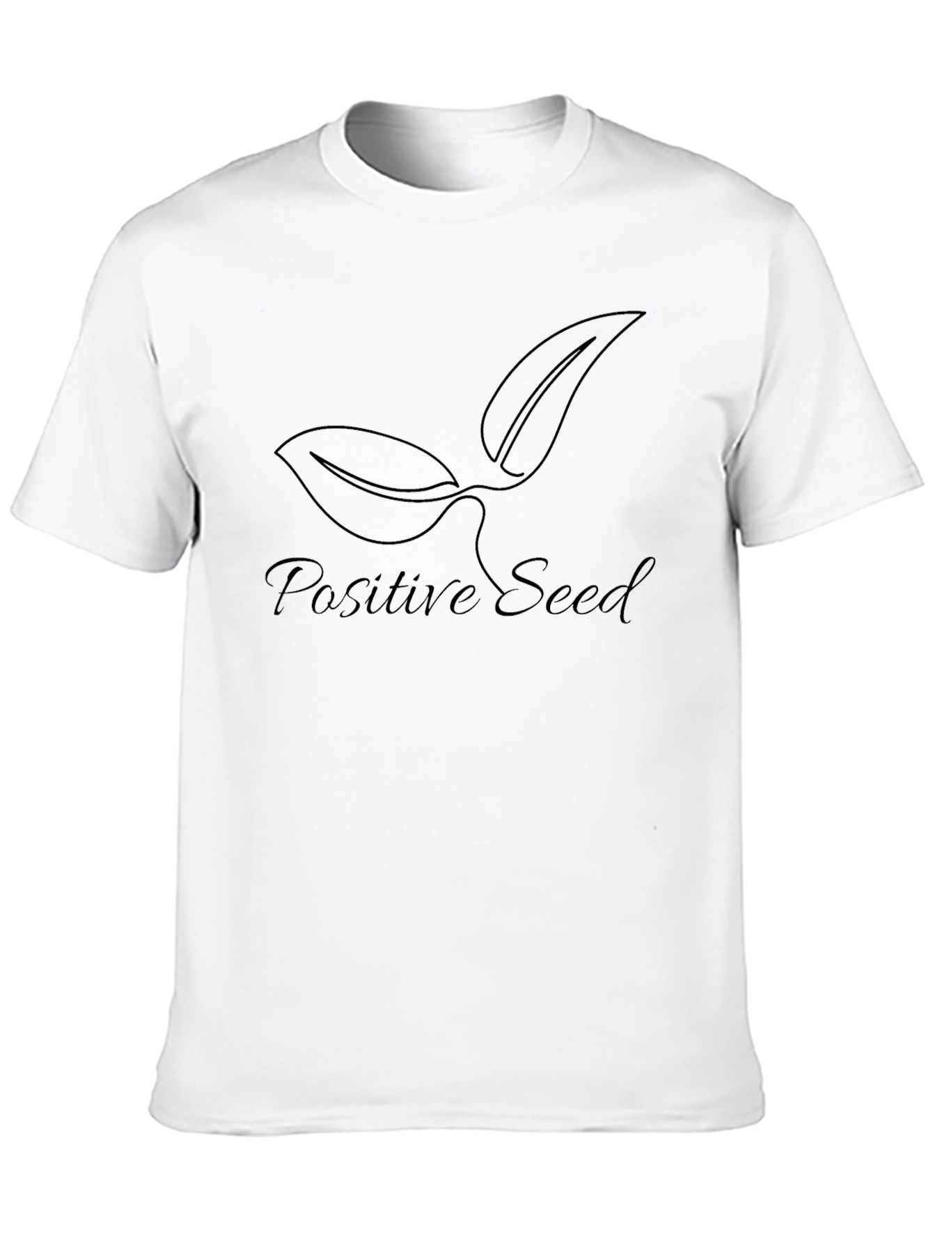Positive Seed Graphic Tee - Black Soft Cotton