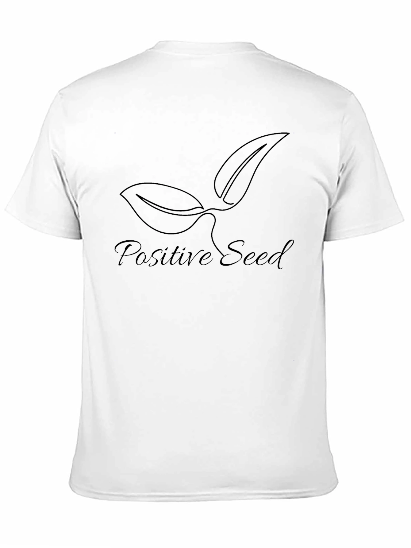 Positive Seed Graphic Tee - Black Soft Cotton