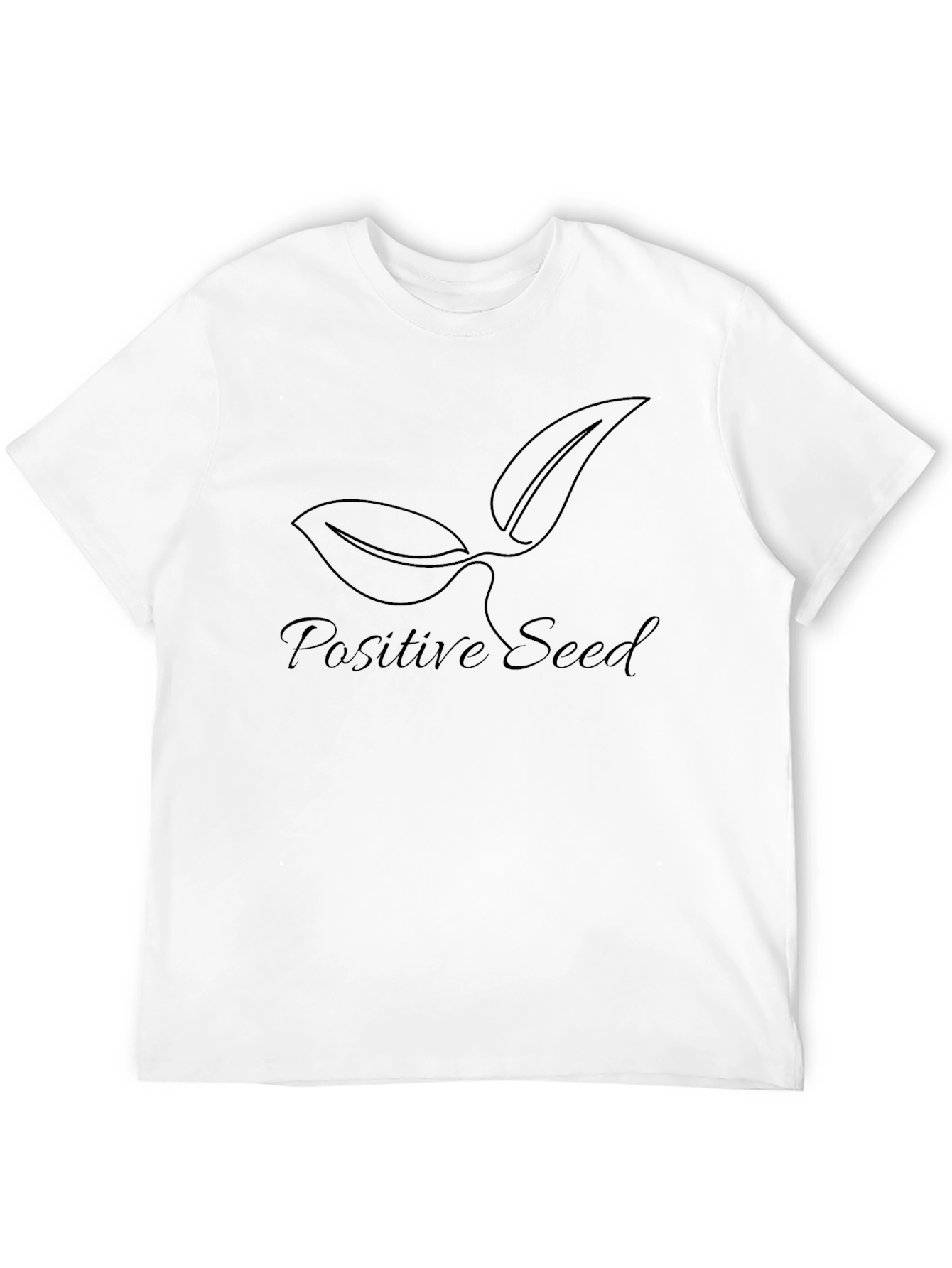 Positive Seed Graphic Tee - Black Soft Cotton